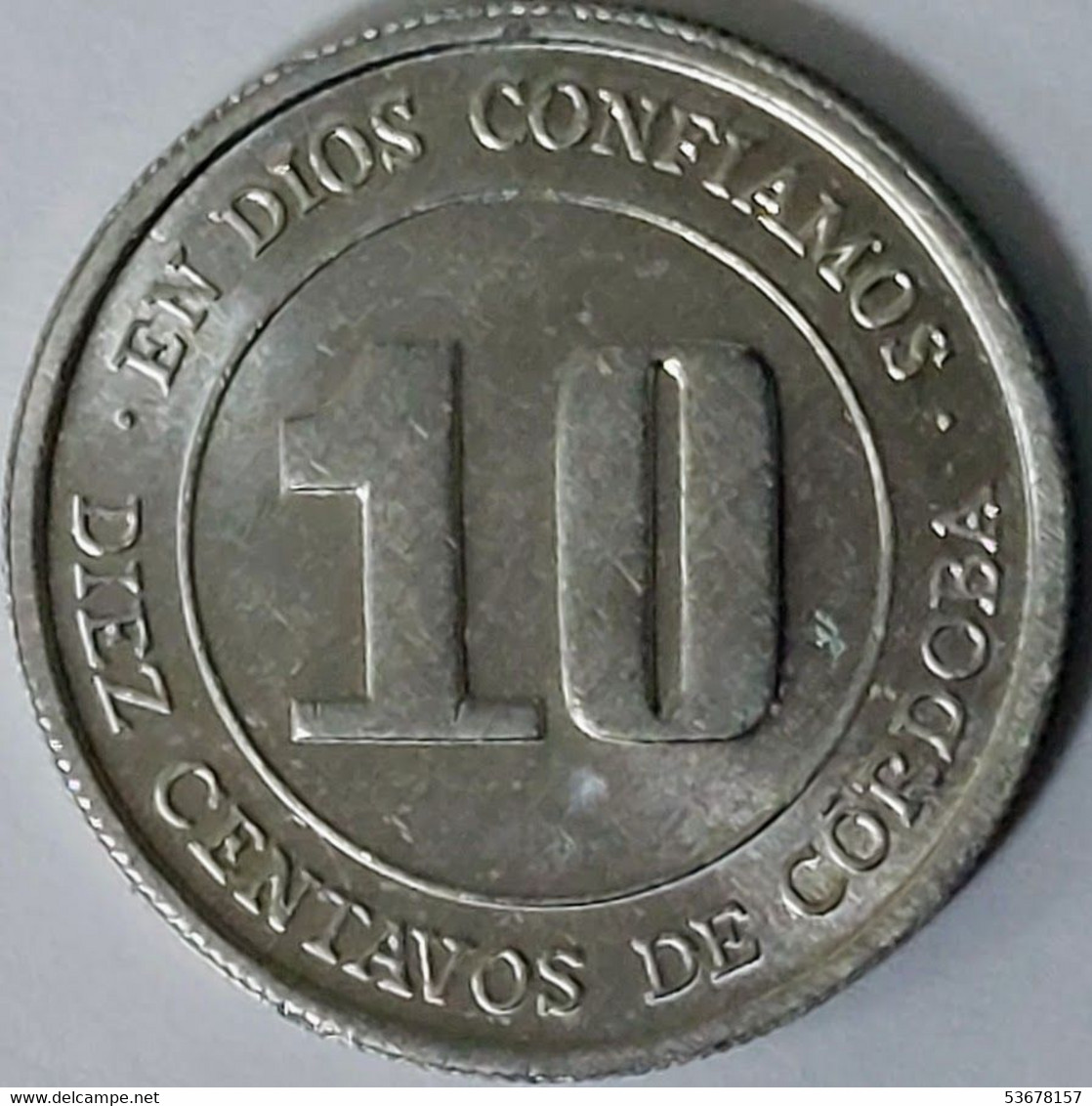 Nicaragua - 10 Centavos 1974, FAO - Let's Produce More Food, KM# 29 (#1569) - Nicaragua