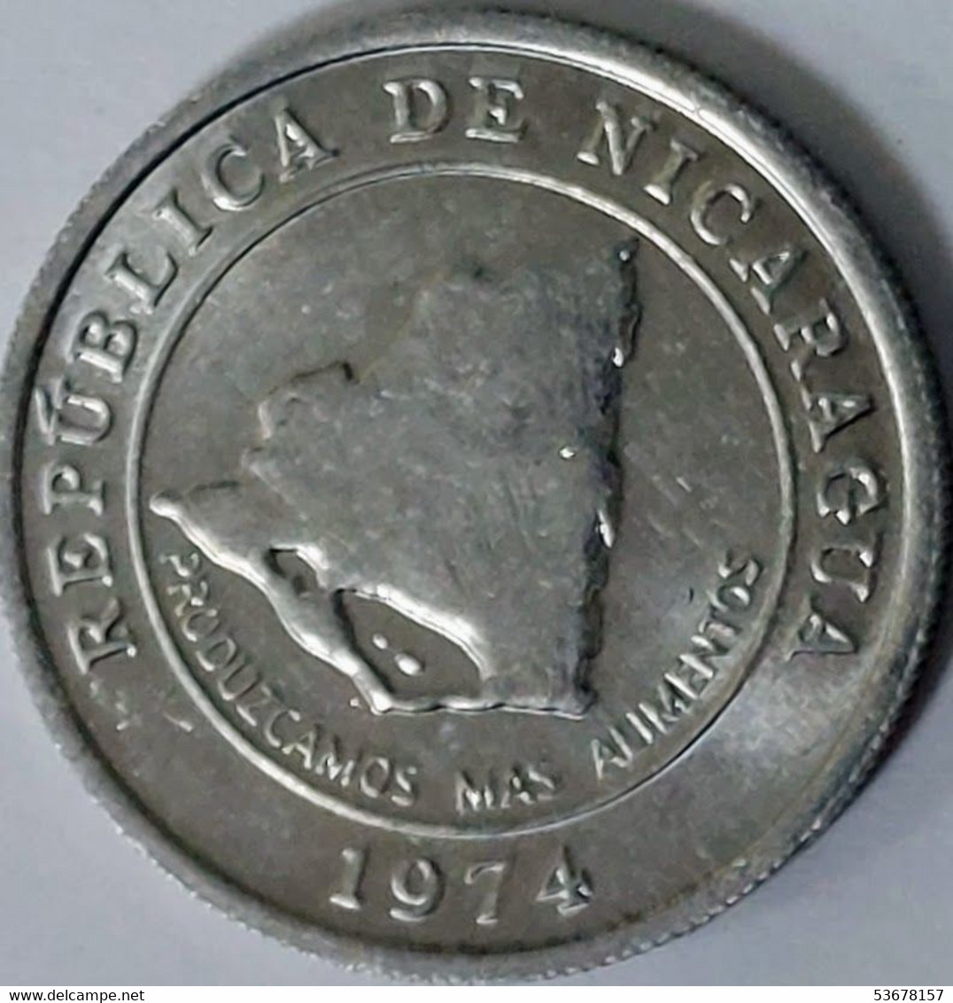 Nicaragua - 10 Centavos 1974, FAO - Let's Produce More Food, KM# 29 (#1569) - Nicaragua