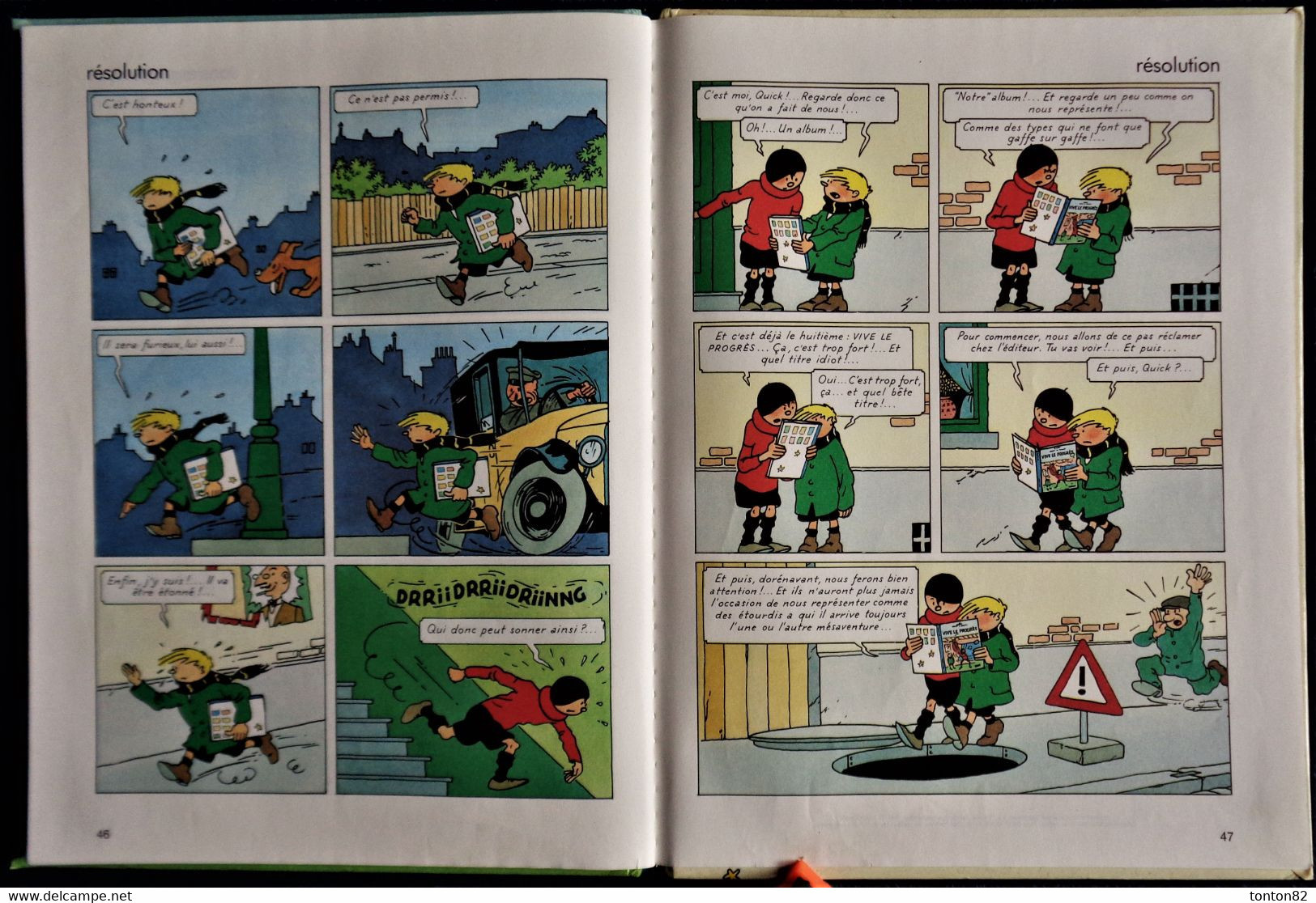 Hergé - Quick Et Flupke - Vive Le Progrès - Casterman -  ( 1987 ) . - Quick Et Flupke