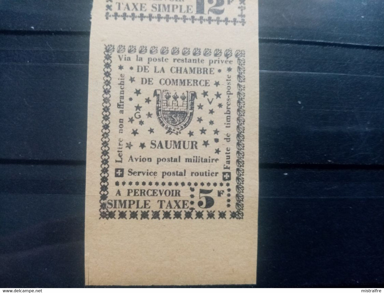 FRANCE. 1953. Timbres De Grève De SAUMUR. N° 4.5 Et 6 Se Tenant. NON Dentelés. Côte MAURY 2019 : 60,00 € - Stamps