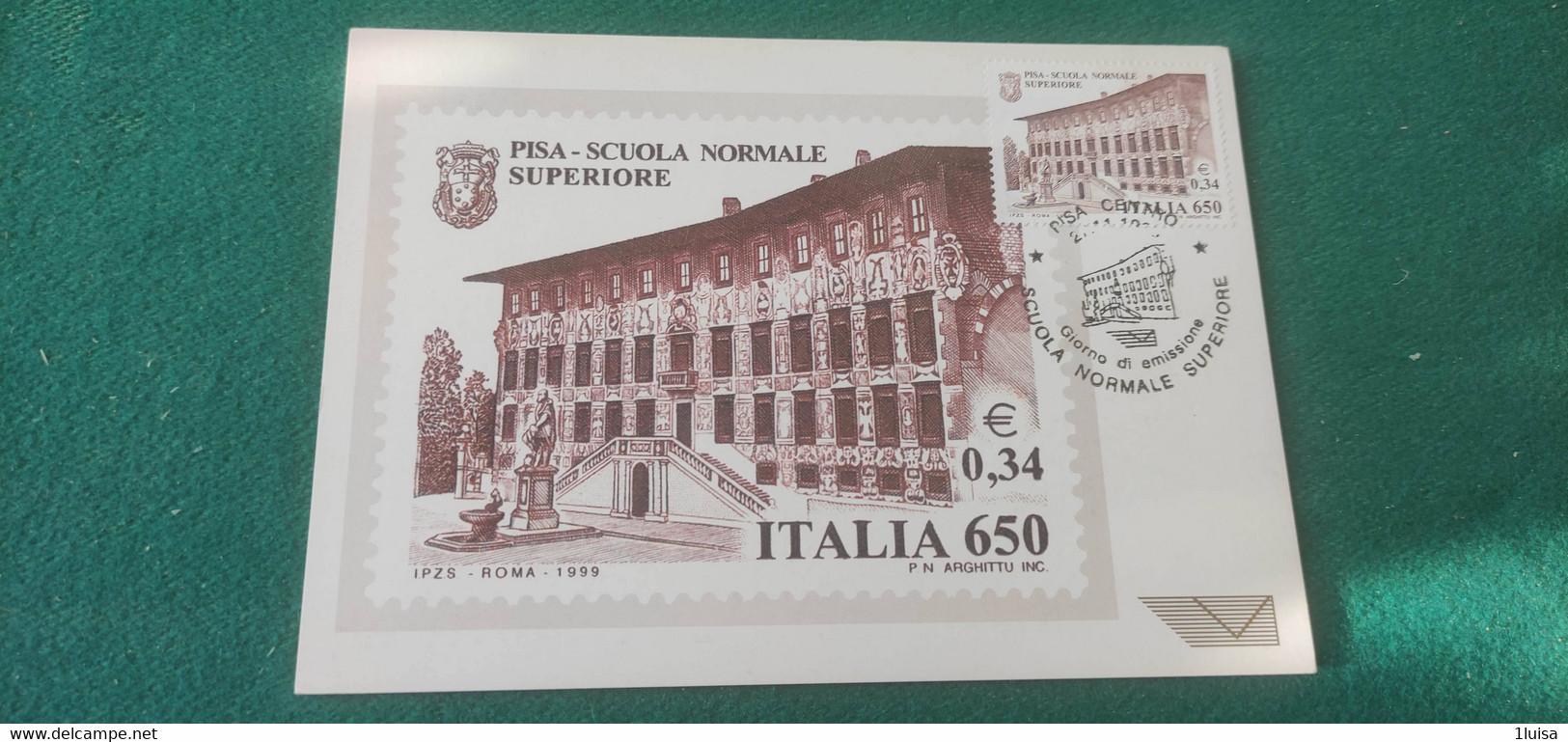 1999  Scula Normale Superiore 27/11/99 Pisa - 1991-00: Storia Postale