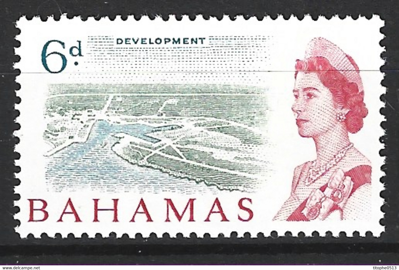BAHAMAS. N°199 De 1965. Développement Des îles. - 1963-1973 Interne Autonomie