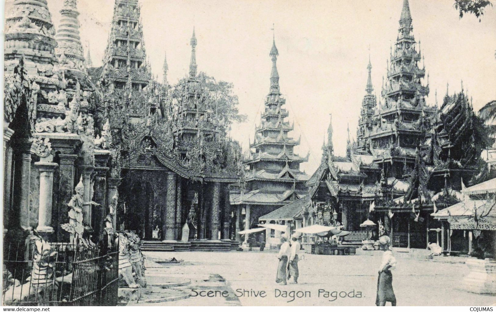 ASIE - S06855 - Scene Shive Dagon Pagoda - En L'état - L1 - Myanmar (Burma)