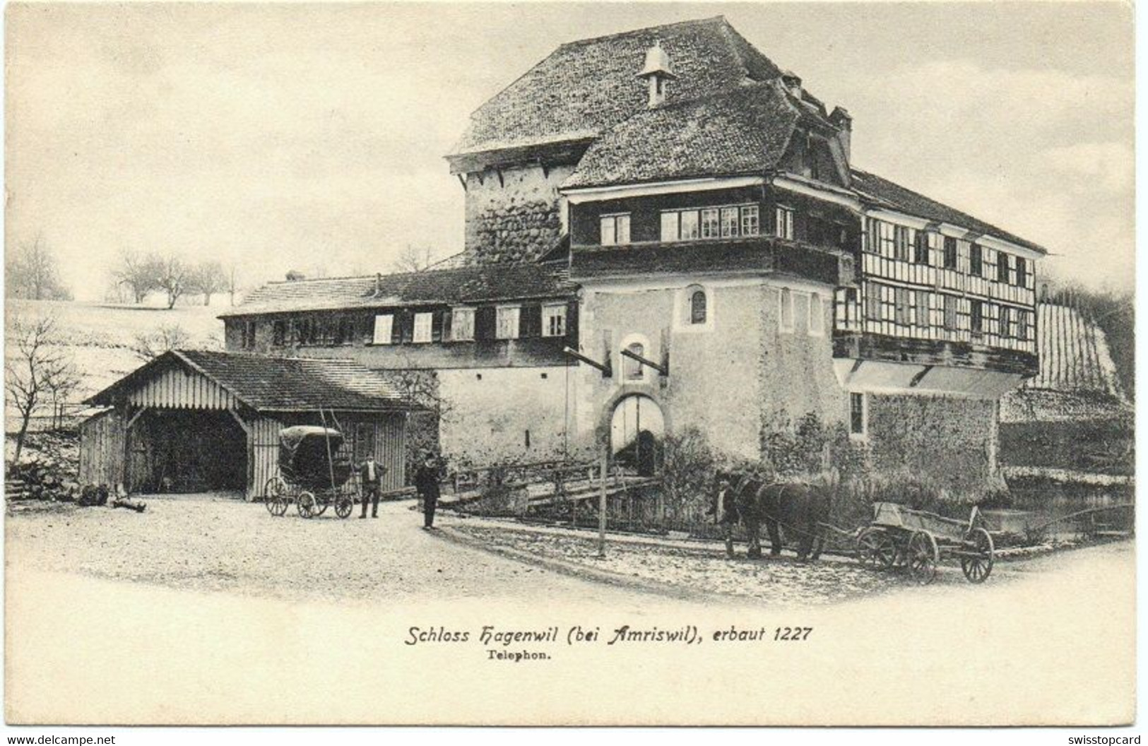 AMRISWIL Schloss Hagenwil Erbaut 1227 Perde-Fuhrwerk - Amriswil