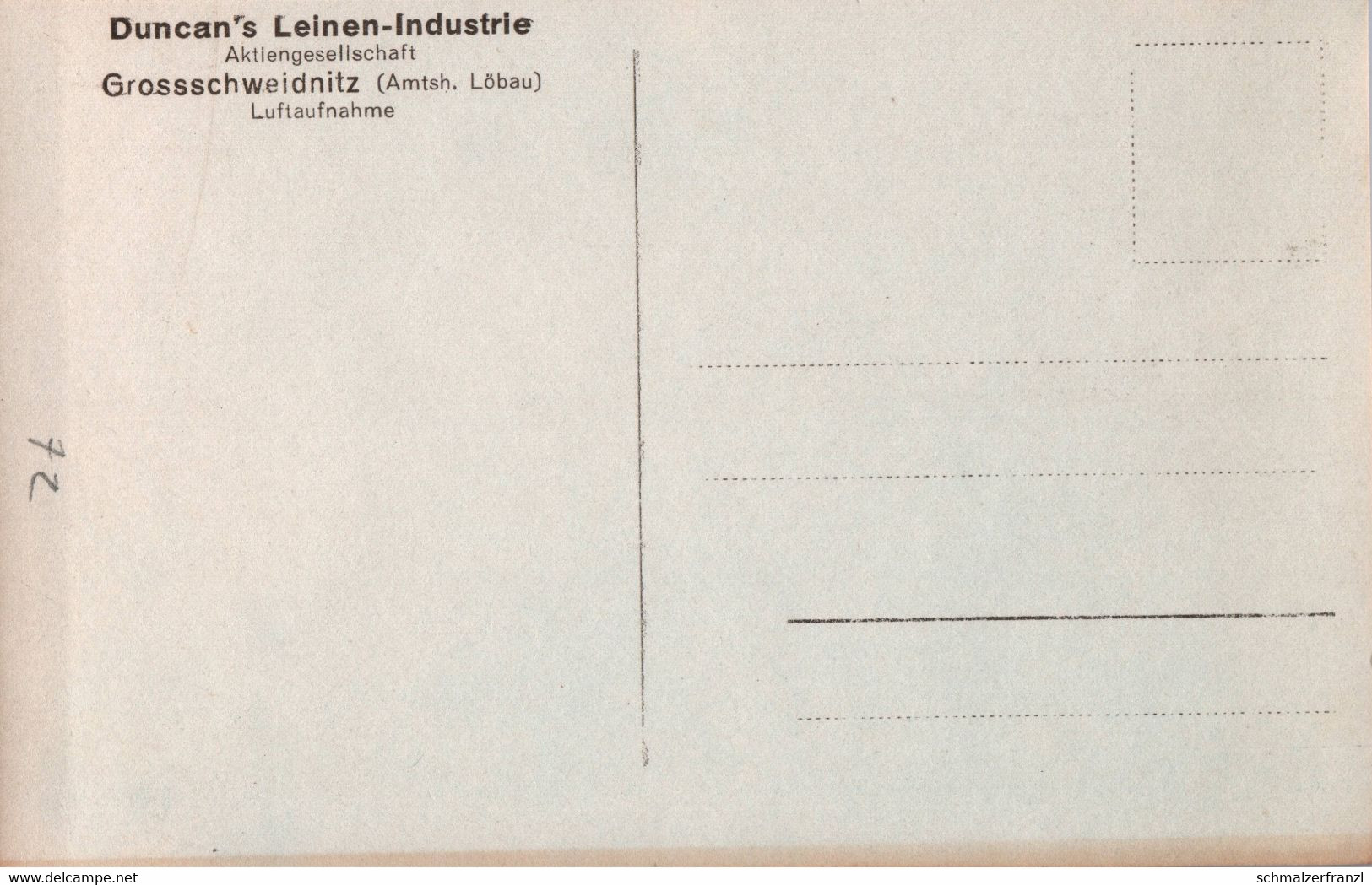 AK Großschweidnitz Duncan Leinen Fabrik Luftbild A Löbau Lawalde Niedercunnersdorf Dürrhennersdorf Ebersbach Schönbach - Grossschweidnitz