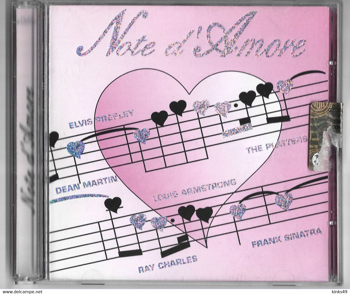 CD "Note D'Amore" Compilation Di 20 Brani - Love Songs Degli Anni '50 - Other - English Music