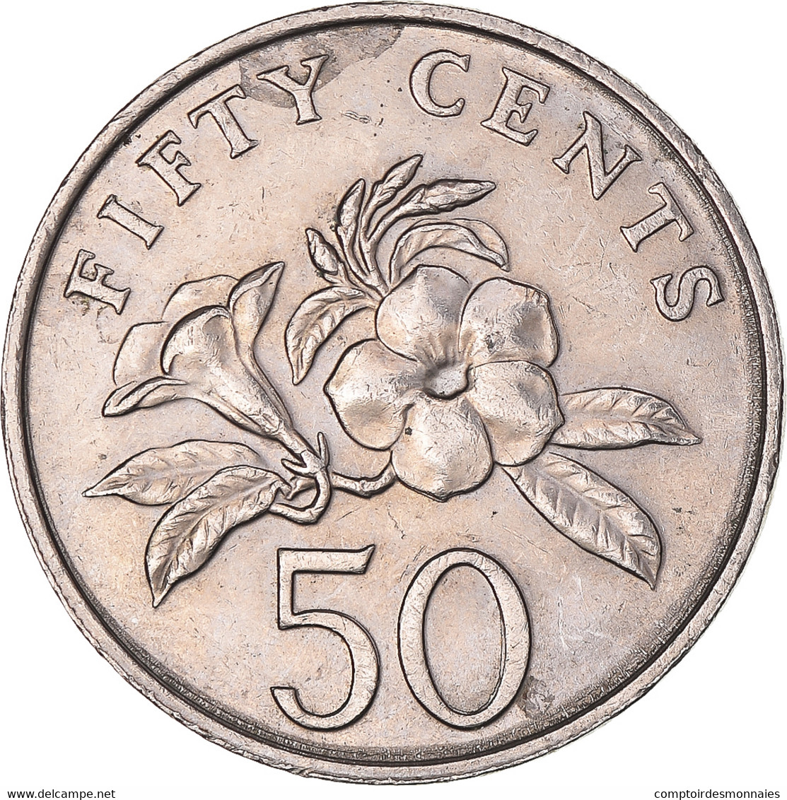 Monnaie, Singapour, 50 Cents, 1987 - Singapour