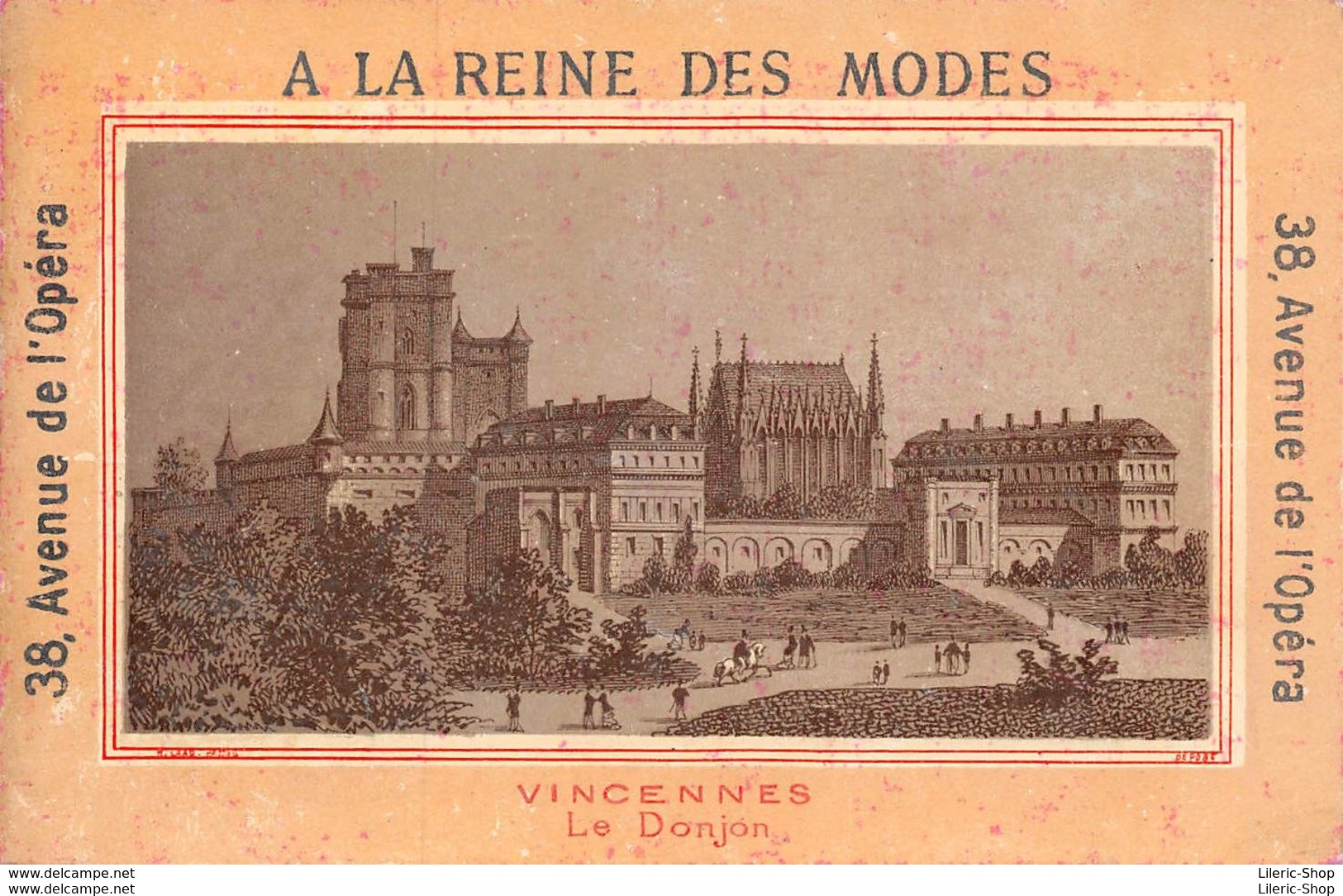 LOT DE 5 CHROMOS "À LA REINE DES MODES" MAISON E. DEGON-POINTUDE -38 AVENUE DE L'OPÉRA PARIS  ♣♣♣ - Autres & Non Classés