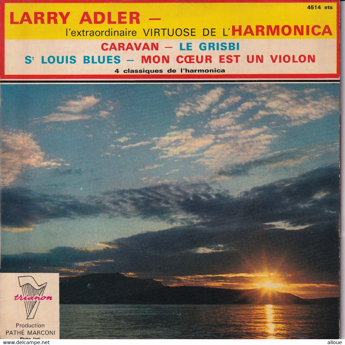 LARRY ADLER - FR EP - CARAVAN + 3 - Jazz