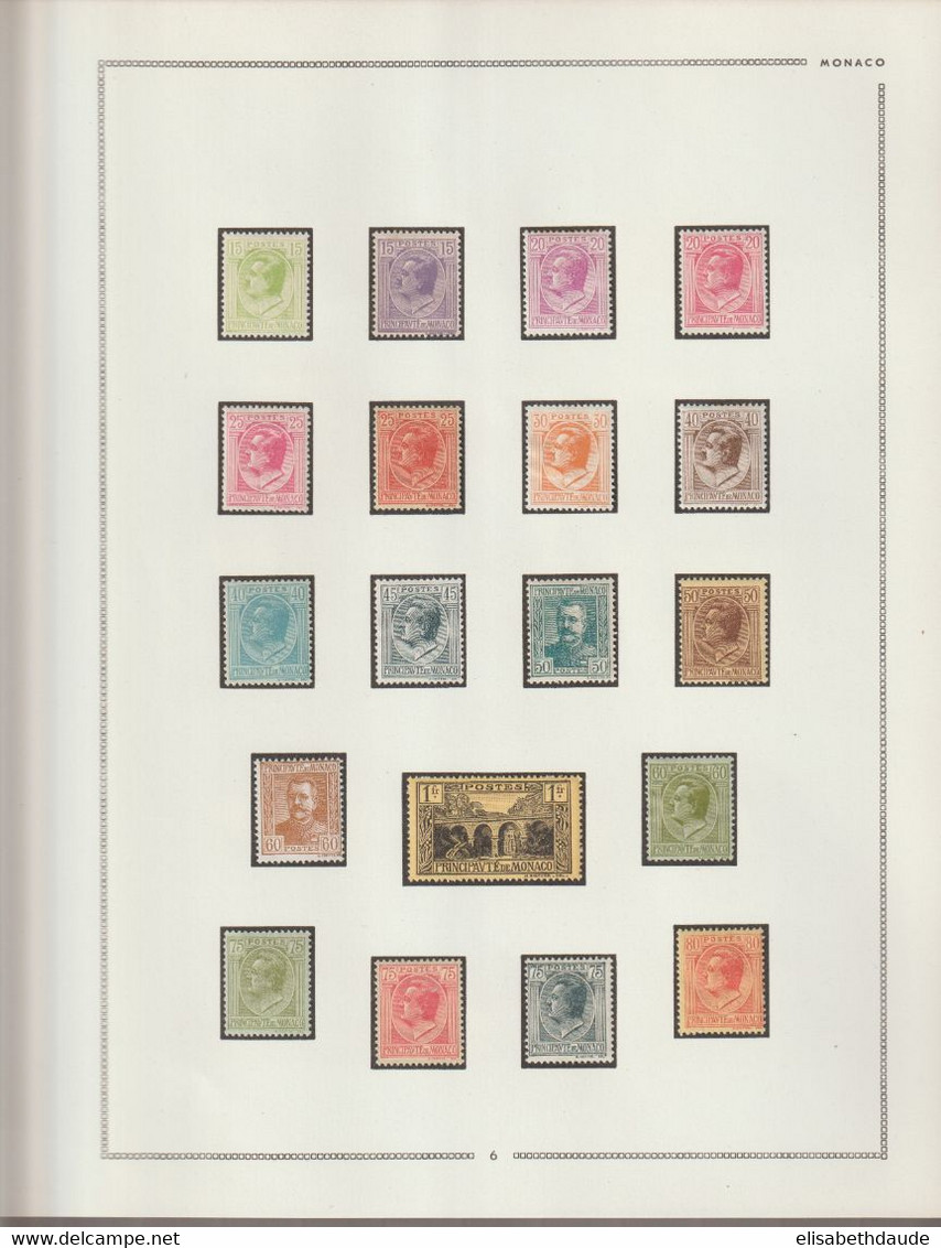 1885/1937 - MONACO - COLLECTION IMPORTANTE ! 12 FEUILLES MOC ! * / OBLITERES - MLH / Used - COTE > 2300 EUR !