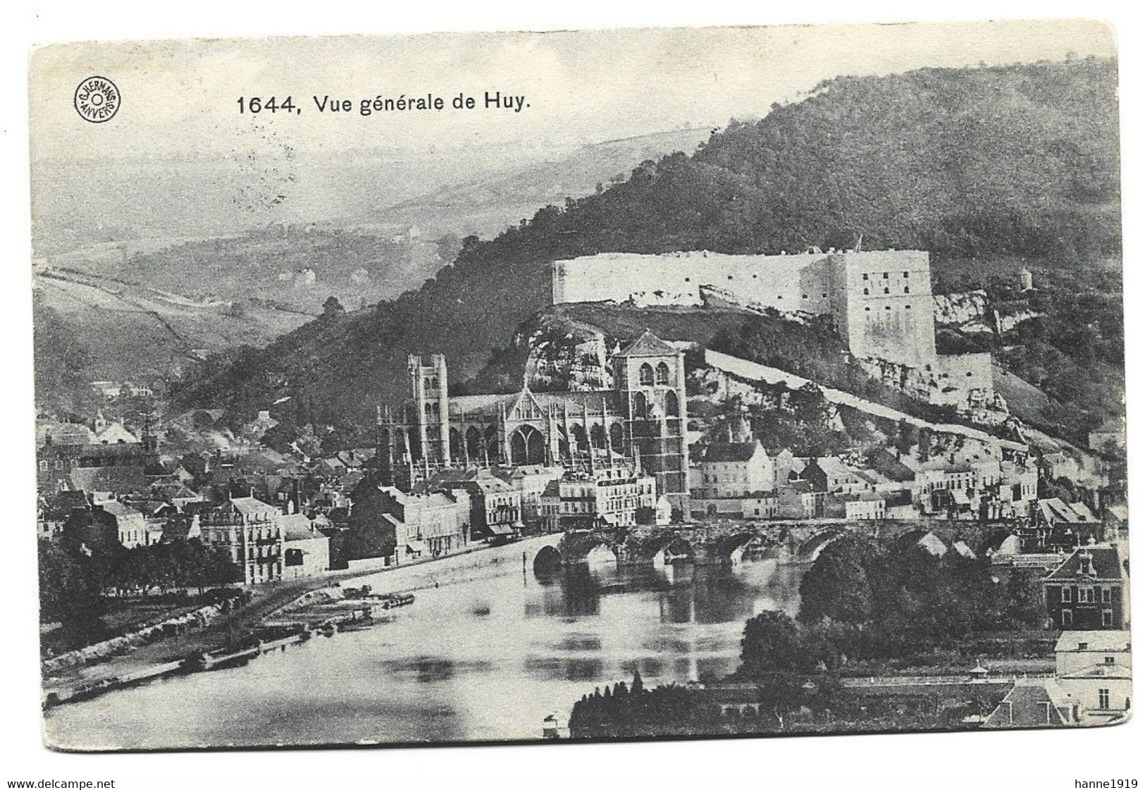 Huy Vue Générale Cachet 1913 Bruxelles Htje - Huy