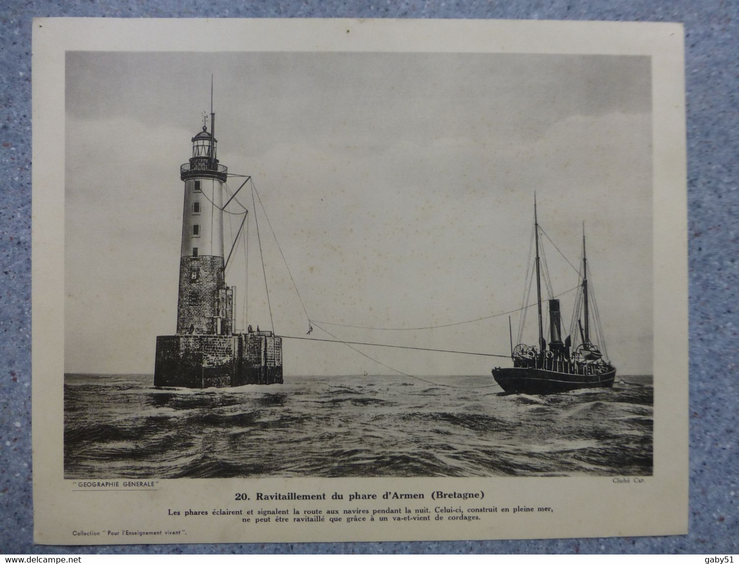 BRETAGNE, Ravitaillement Du Phare D'Armen,  Vers 1930 ; G 02 - Unclassified