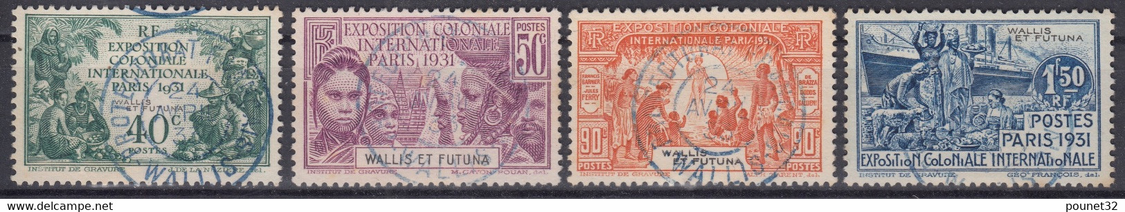 WALLIS & FUTUNA : SERIE EXPOSITION 1931 N° 66/69 OBLITERATIONS CHOISIES - Used Stamps