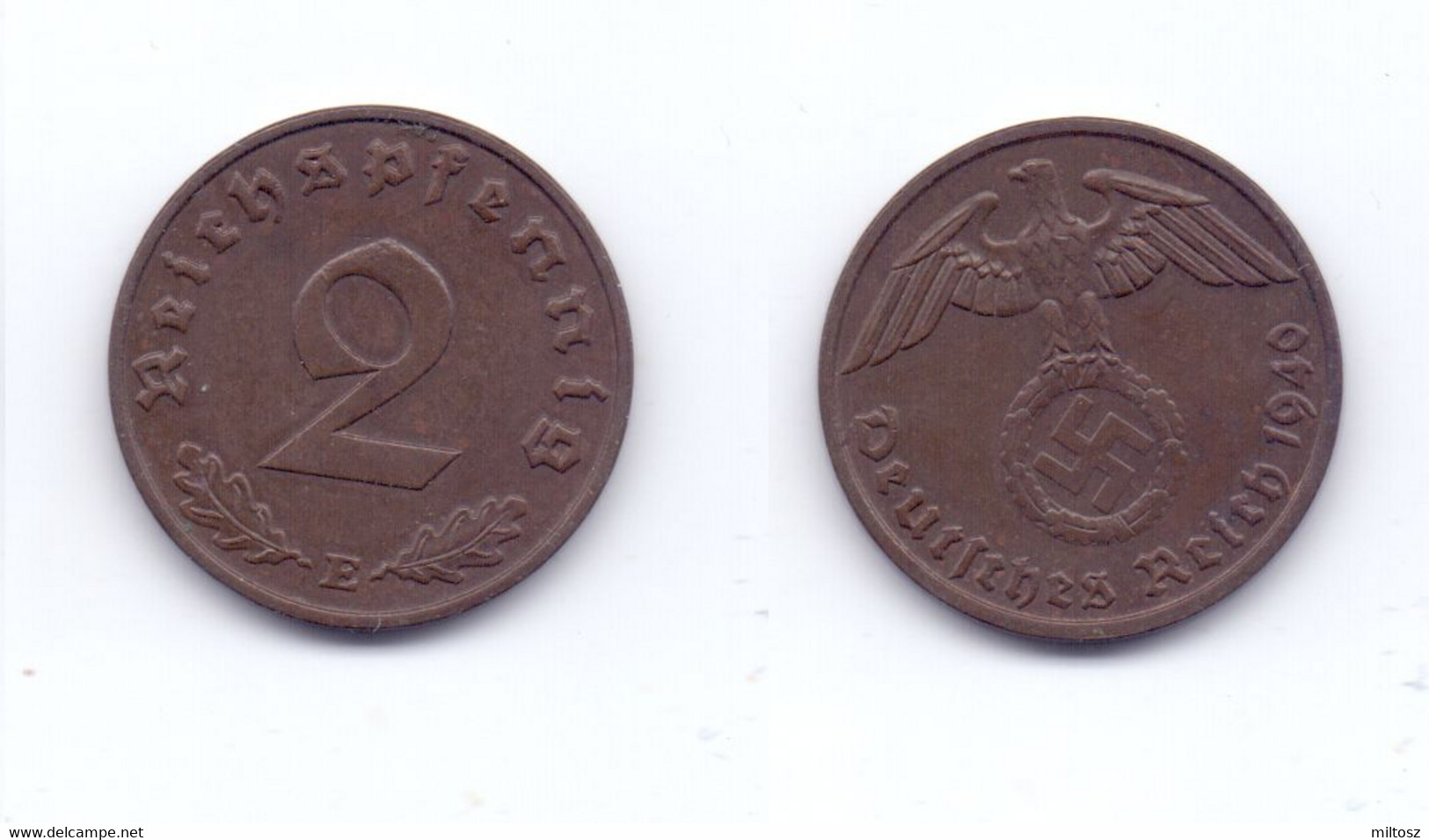 Germany 2 Reichspfennig 1940 E 3rd Reich - 2 Reichspfennig