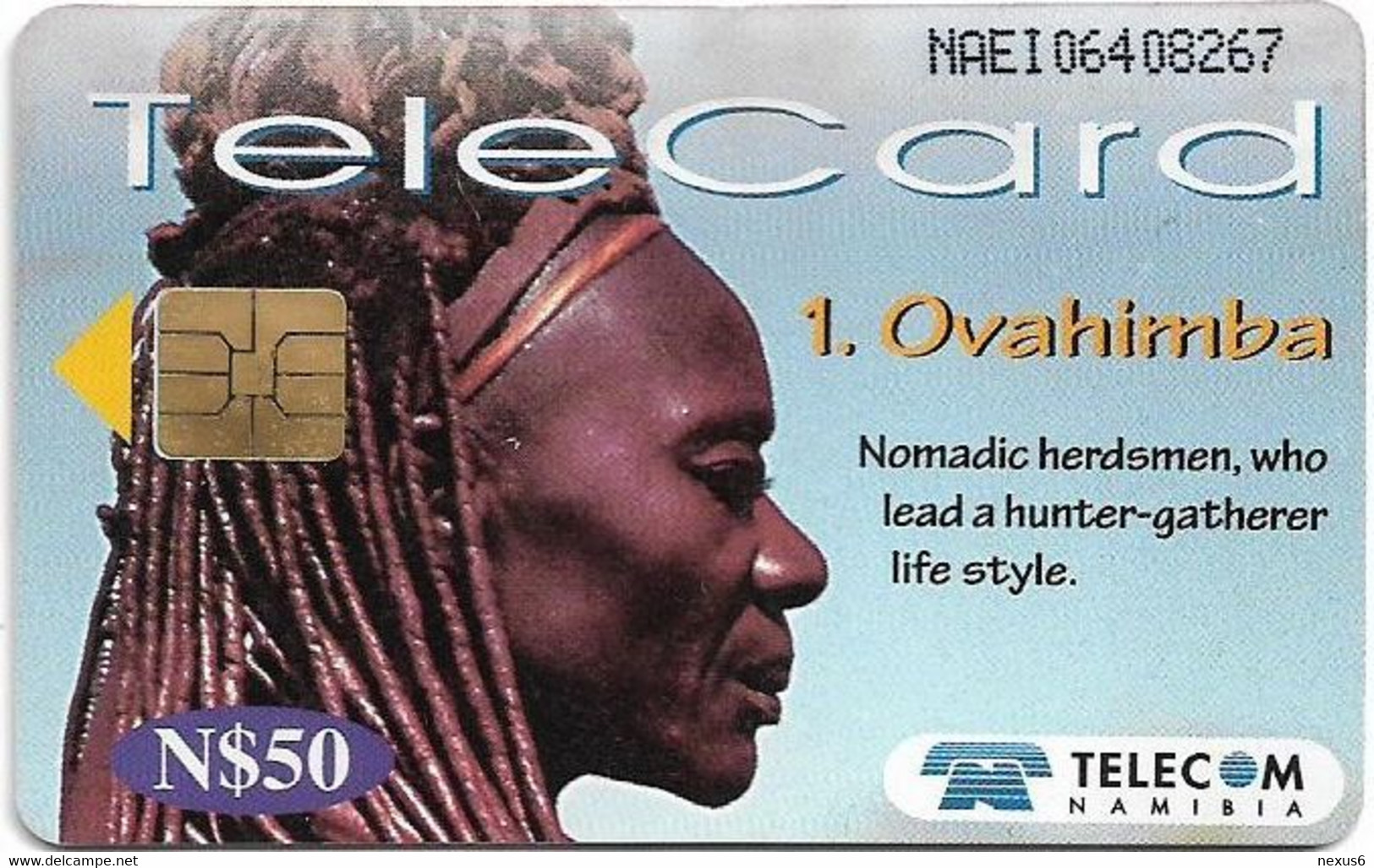 Namibia - Telecom Namibia - Ethnic Tribes - Ovahimba, 01.1999, 50$, Used - Namibia