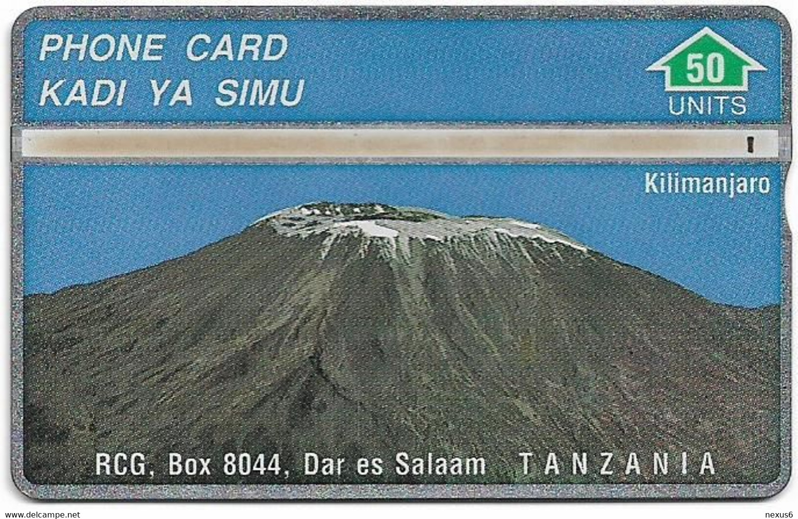 Tanzania - RCG - L&G - Mount Kilimanjaro Mountain - 302A - 1993, 50U, 17.000ex, Used - Tanzanie