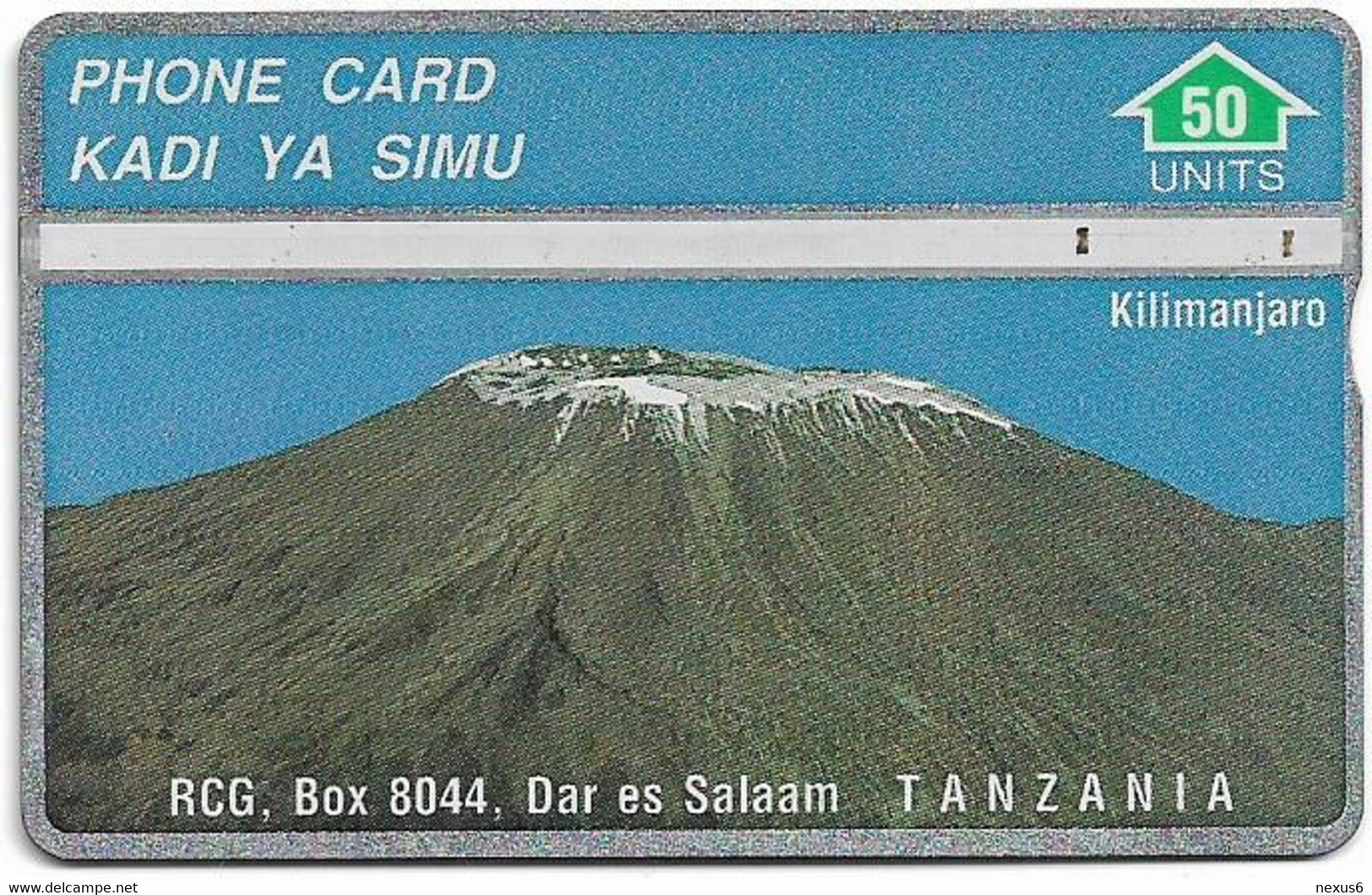 Tanzania - RCG - L&G - Mount Kilimanjaro Mountain - 402A - 1994, 50U, 12.000ex, Used - Tanzanie