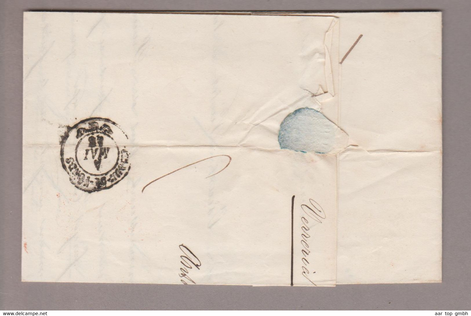 CH Heimat NE Rte De Vevey Verreries 1848-05-04 Franco-Brief Nach Chaux-de-Fonds - 1843-1852 Federal & Cantonal Stamps