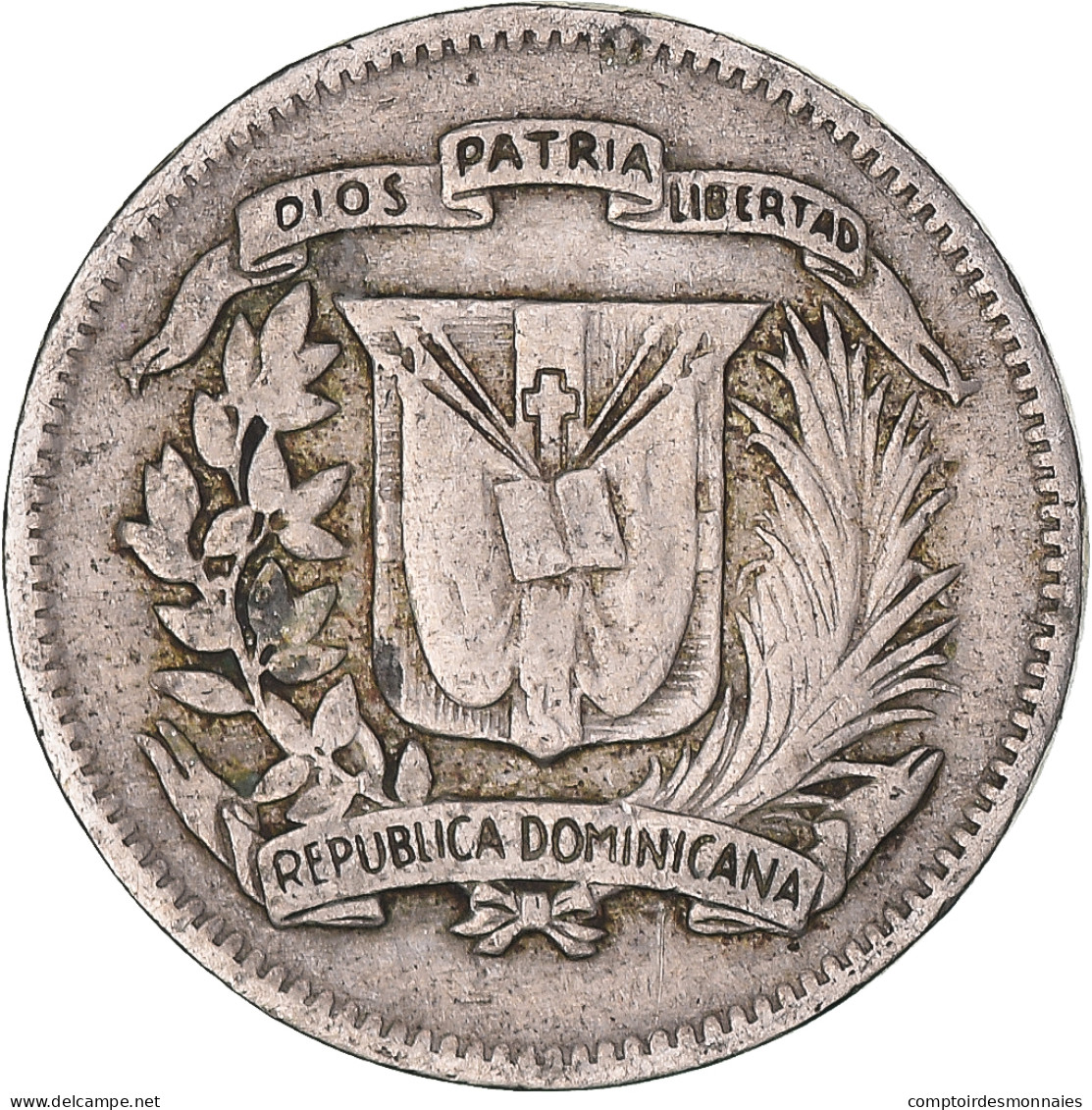 Monnaie, République Dominicaine, 10 Centavos, 1967 - Dominicana