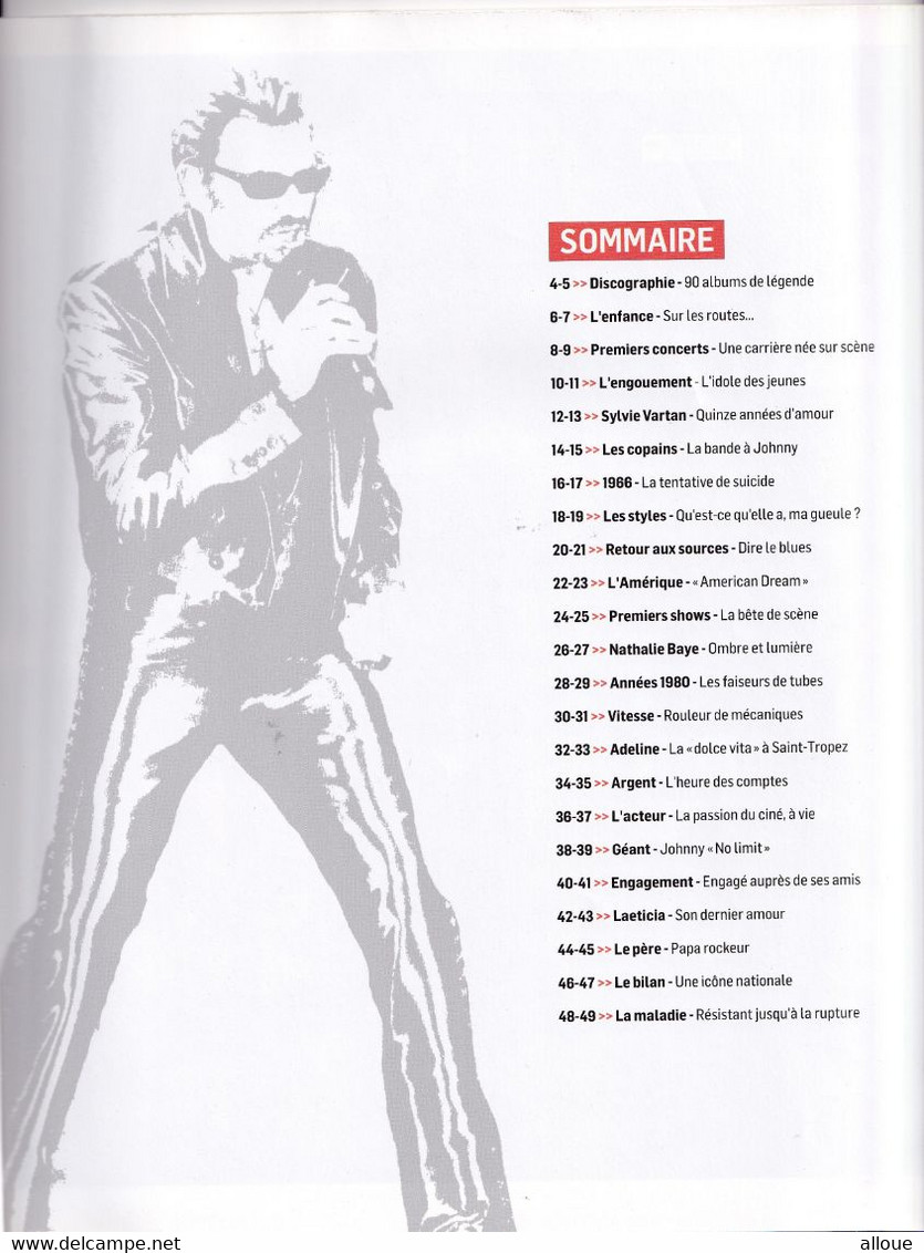 JOHNNY HALLYDAY - LES DOCS DE L'ACTU EDITION SPECIALE - JOHNNY UNE VIE DE ROCK 50 PAGES - Musique