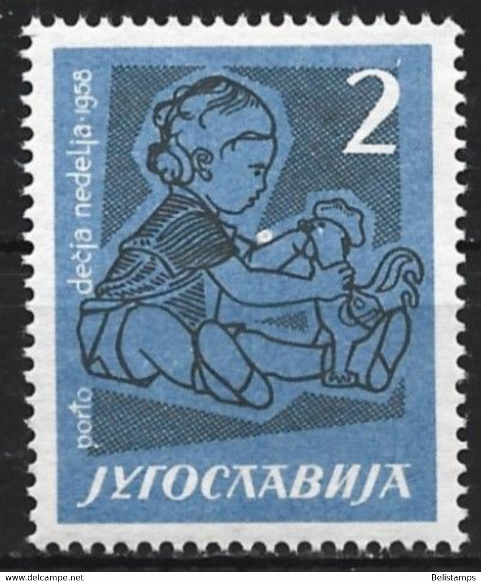 Yugoslavia 1958. Scott #RAJ17 (MH) Child With Toy  *Complete Issue* - Impuestos