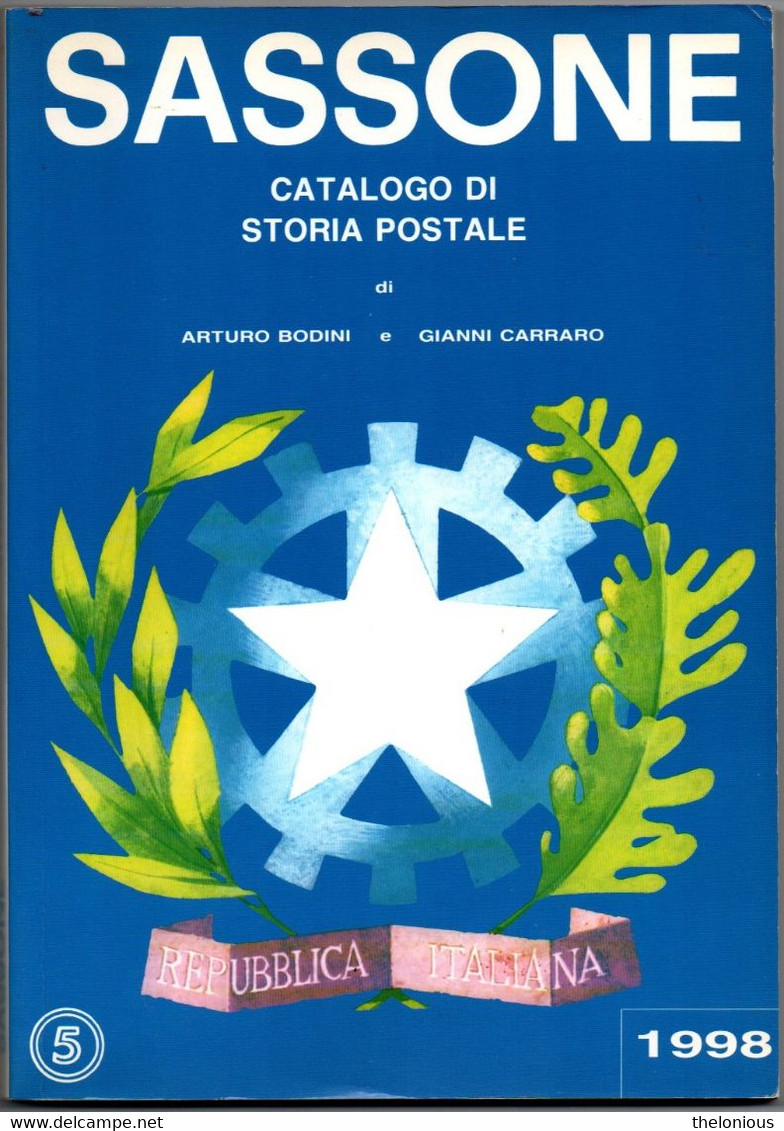 # SASSONE - CATALOGO DI STORIA POSTALE - 1998 (PERFETTO) - Italia