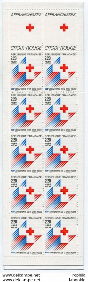 France - 1988  - N° 2037 - CARNET CROIX ROUGE - Croix Rouge