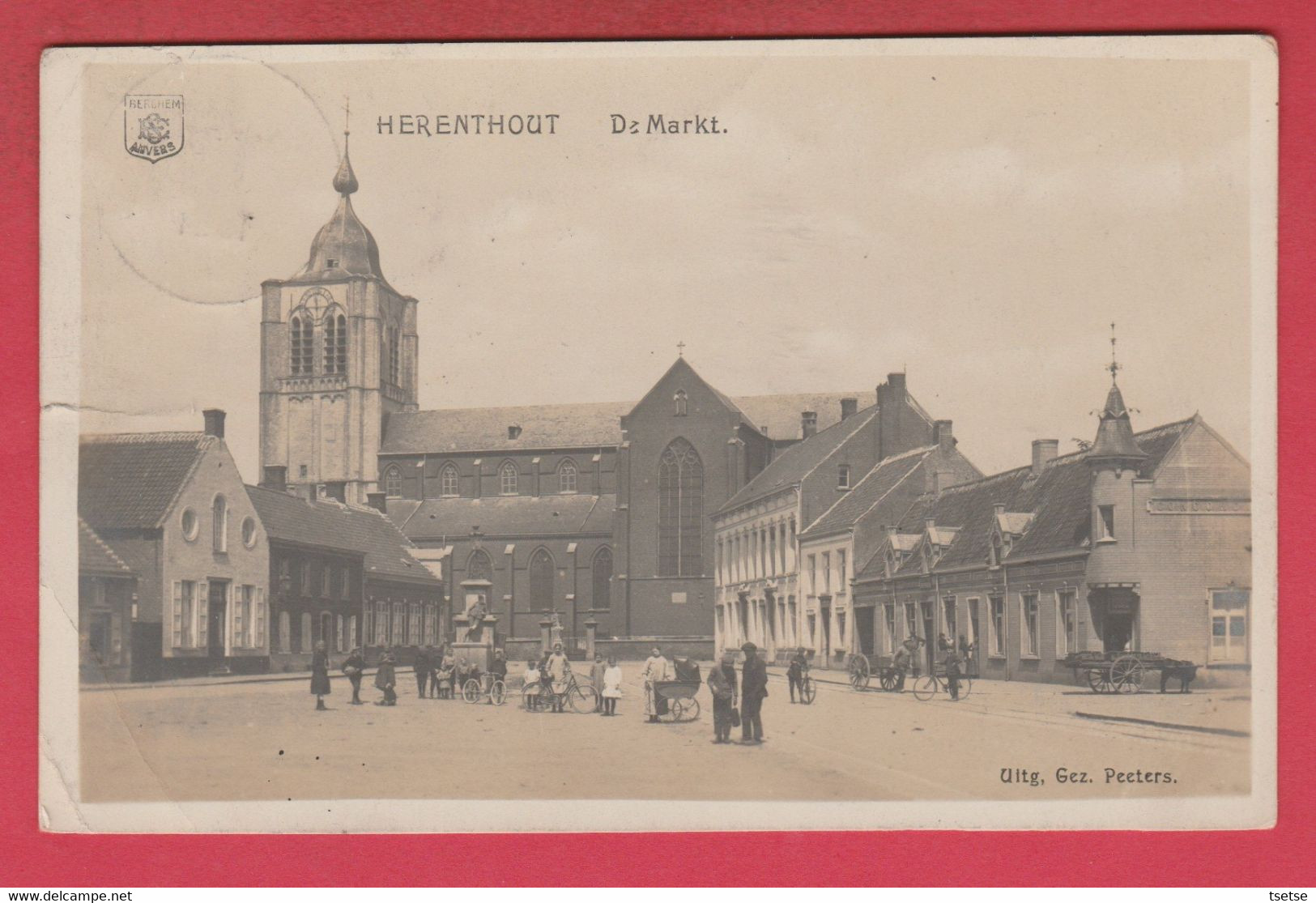 Herenthout - De Markt ... Geanimeerd - 1921 ( Verso Zien ) - Herenthout