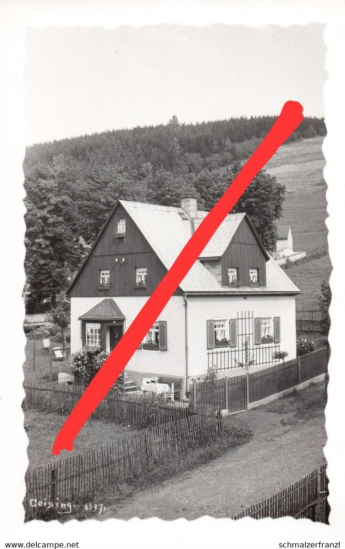 Foto AK Geising Haus Karl Büttner Bergstraße 3 129 A Hofeweg Karl Sieber Straße Löwenhain Altenberg Zinnwald Erzgebirge - Geising