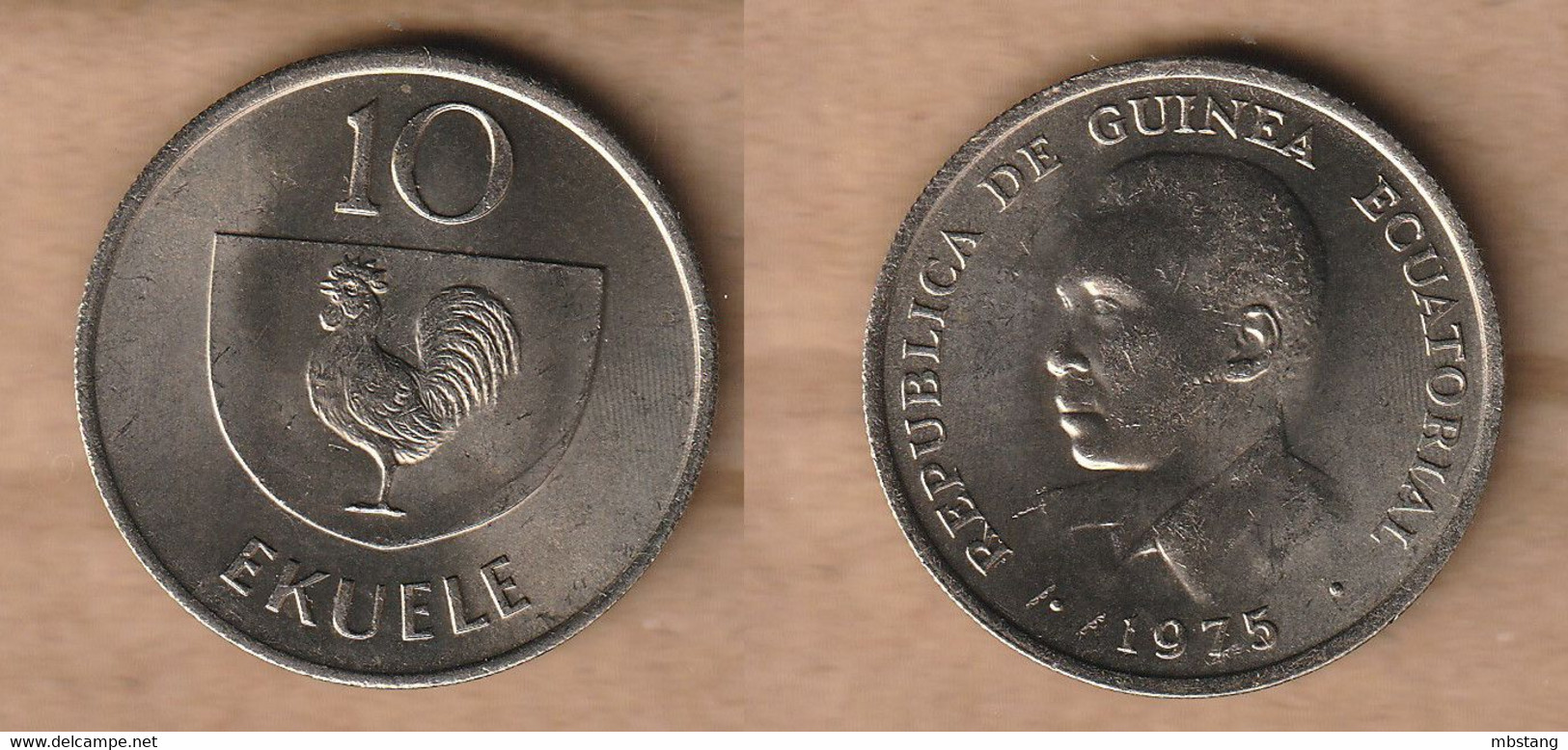 GUINEA EQUATORIAL   10   Ekuele 1975 • 5.2 G • ⌀ 24.0 Mm KM# 34 - Guinea Equatoriale