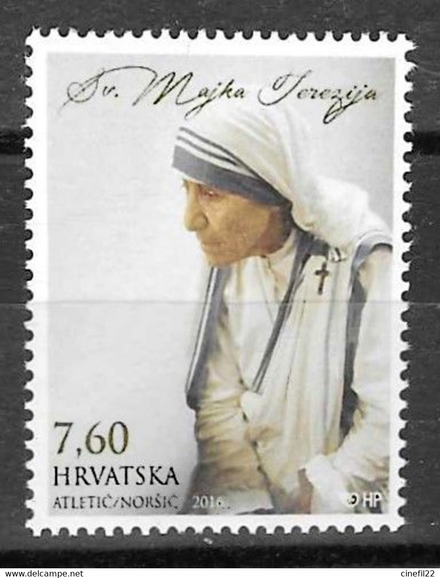 Croatie, Mère Teresa, 2016, Neuf ** - Mère Teresa