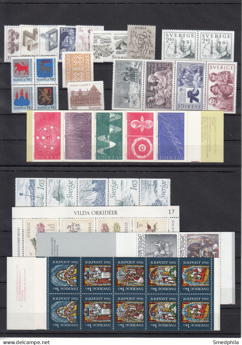 Sweden 1982 - Full Year MNH ** - Années Complètes