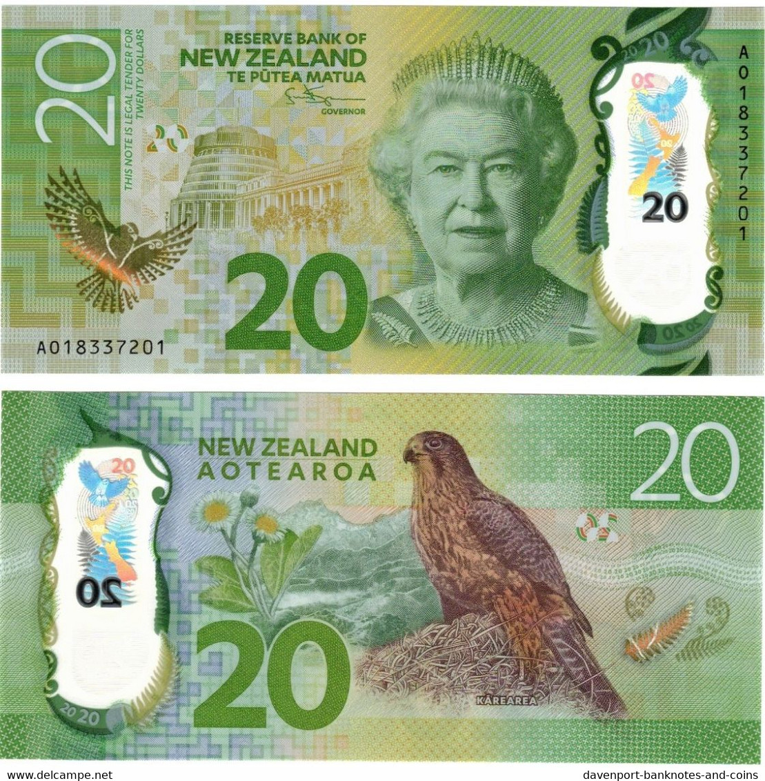 New Zealand 20 Dollars 2018 UNC "Spencer" - New Zealand