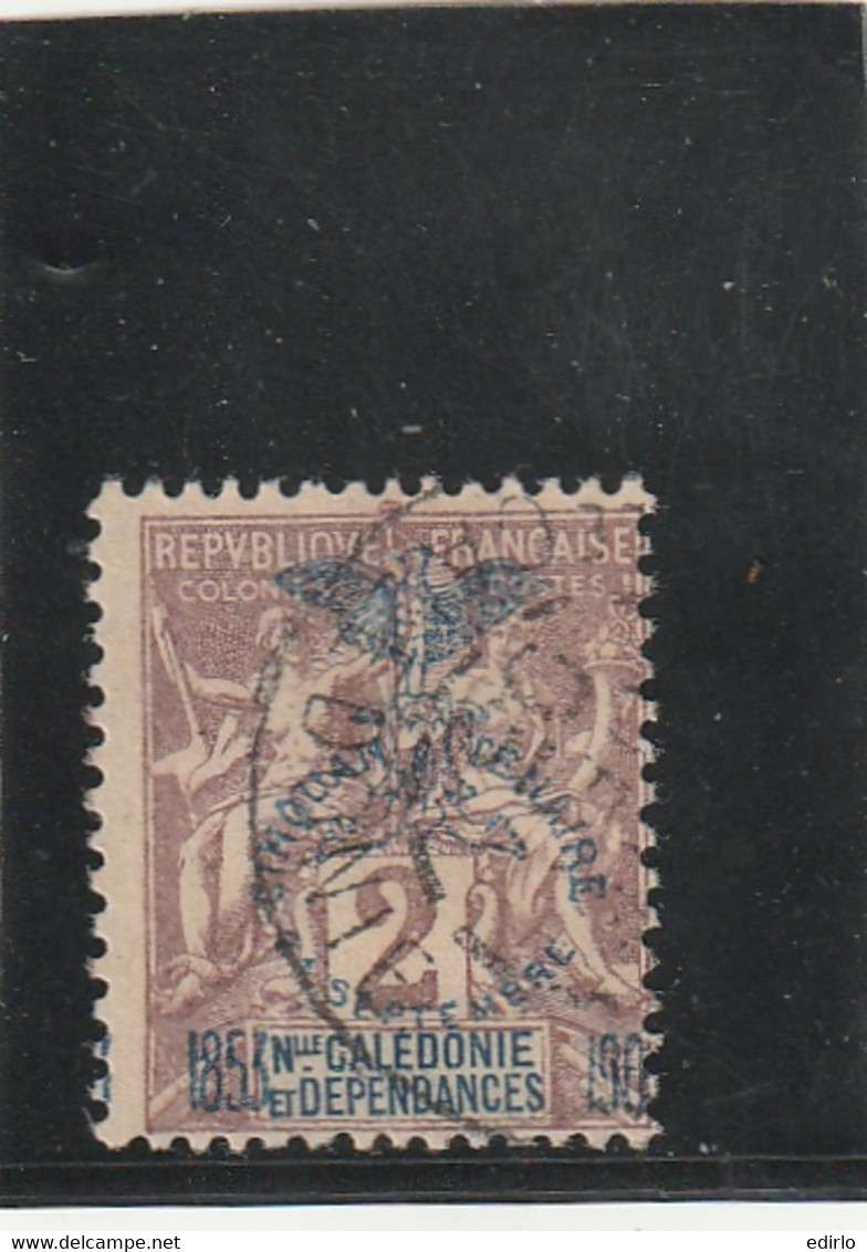 ///  FRANCE  ///    Nouvelle Calédonie N°  69 Surcharge Déplacée à Droite (1853 - 190 ...3 ) - Used Stamps