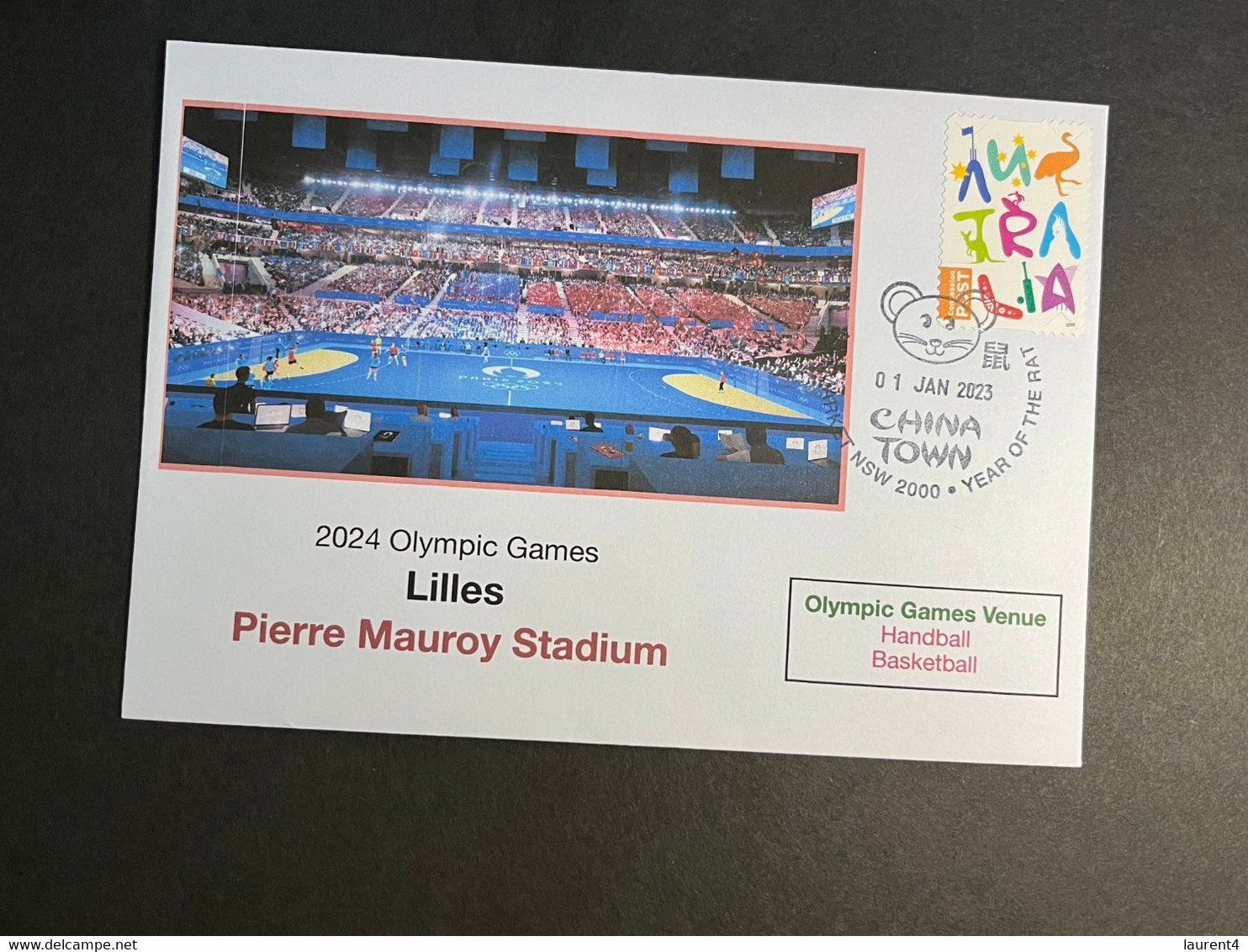 (3 N 18) 2024 France - Paris Olympic Games (1-1-2023) Location - Lilles Pierre Mauroy Stadium (Handball - Basketball) - Summer 2024: Paris