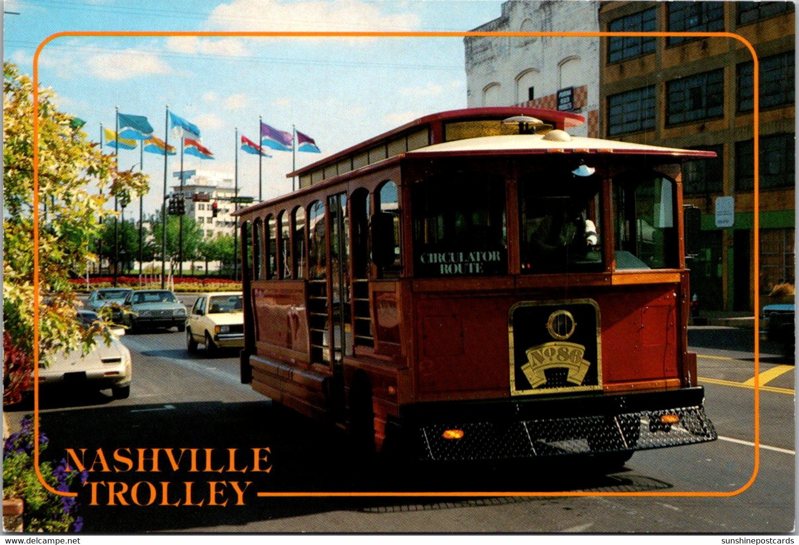 Tennessee Nashville The Nashville Trolley At Broadway And Second Avenue - Nashville