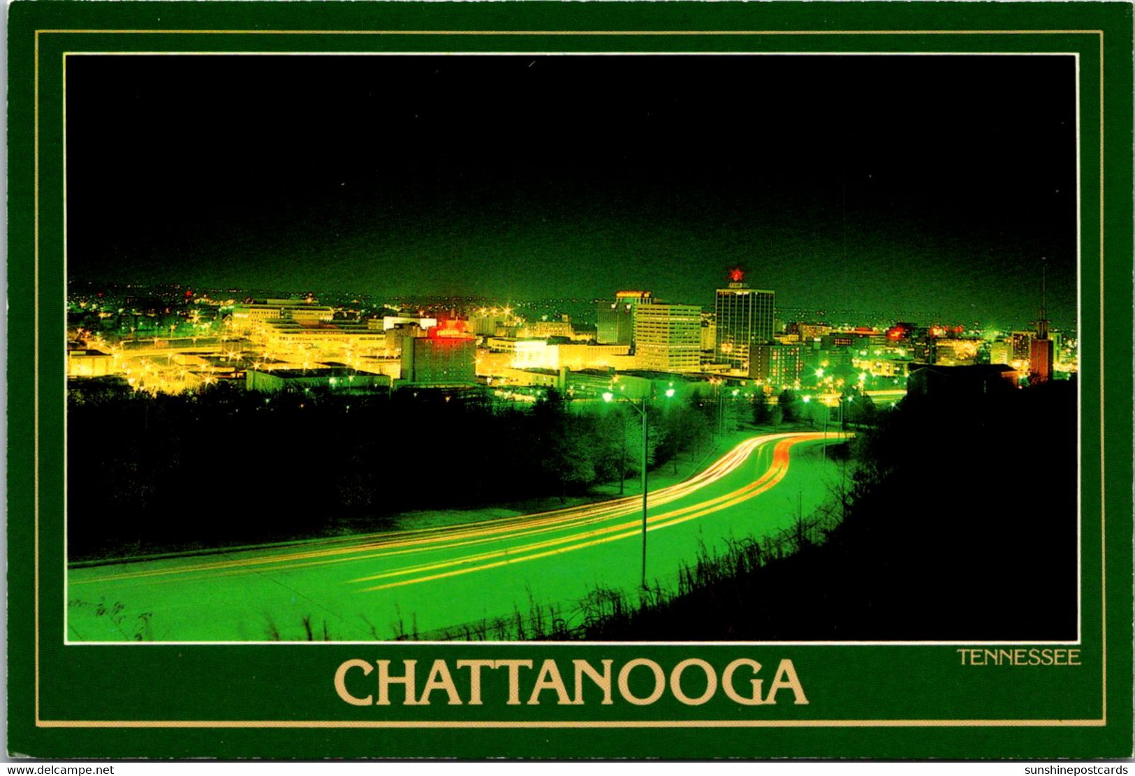 Tennessee Chattanooga Skyline At Night - Chattanooga