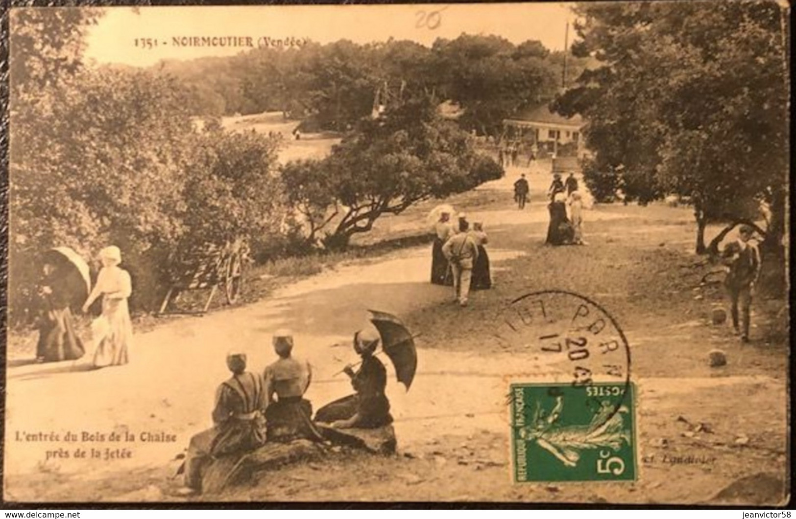 1351 Noirmoutier L'entrée Du Bois De La Chaise Près De La Jetée - Noirmoutier