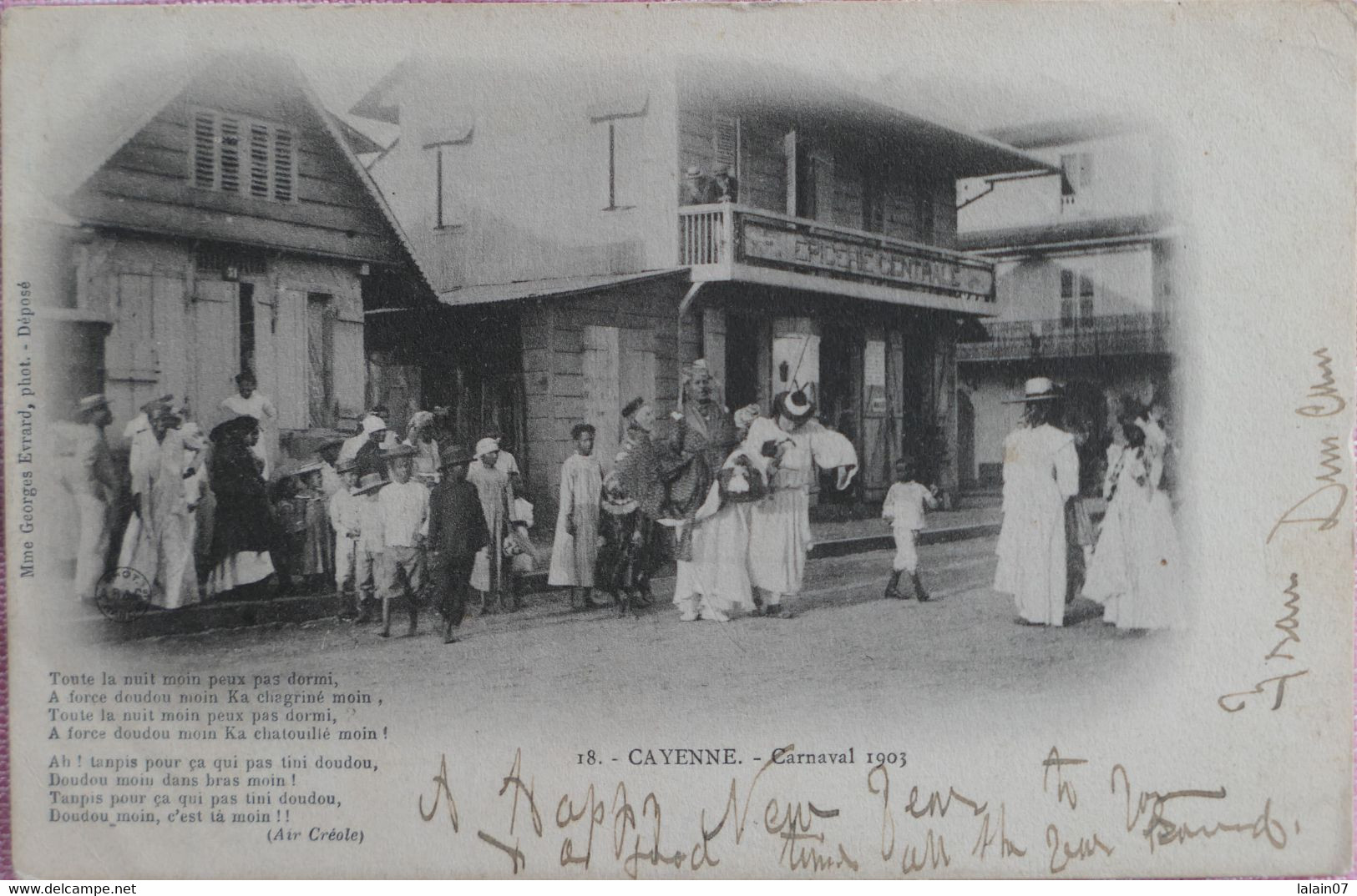 C. P. A. : GUYANE : CAYENNE : Carnaval 1903, "Epicerie Centrale" - Cayenne