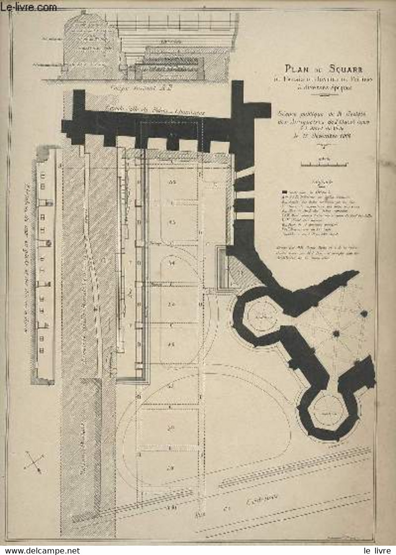 Les Origines Du Square Du Palais De Justice De Poitiers Et De Son Donjon - 3 Planches En Noir Et Blanc. - R.P.C. De La C - Poitou-Charentes