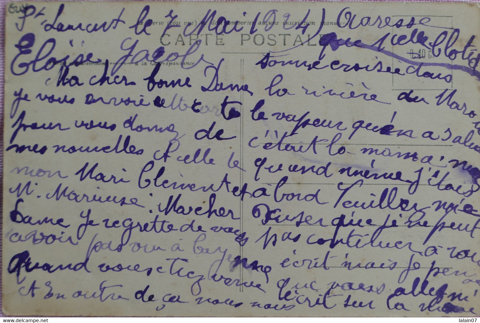 C. P. A. : GUYANE : SAINT-LAURENT DU MARONI : Le Marché, Animé, En 1924 - Saint Laurent Du Maroni