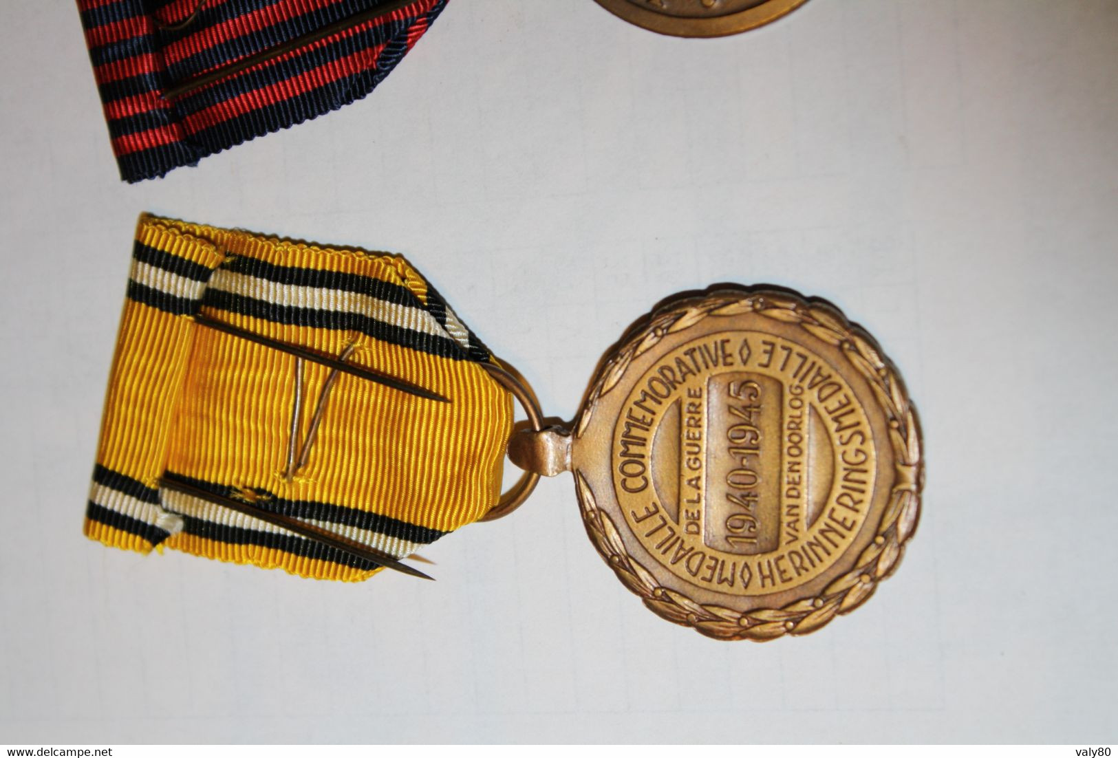 Très belle parure de médailles WW2 Belges.