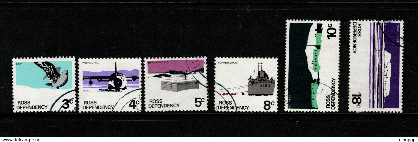 Ross Dependency SG 9-14 1972 Definitives,used - Usados