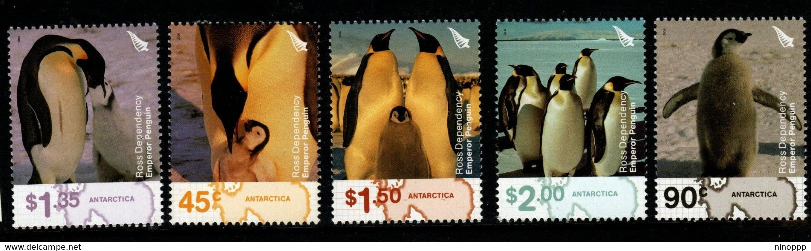 Ross Dependency SG 89-93 200 Emperor Penguins,minr Never Hinged - Unused Stamps