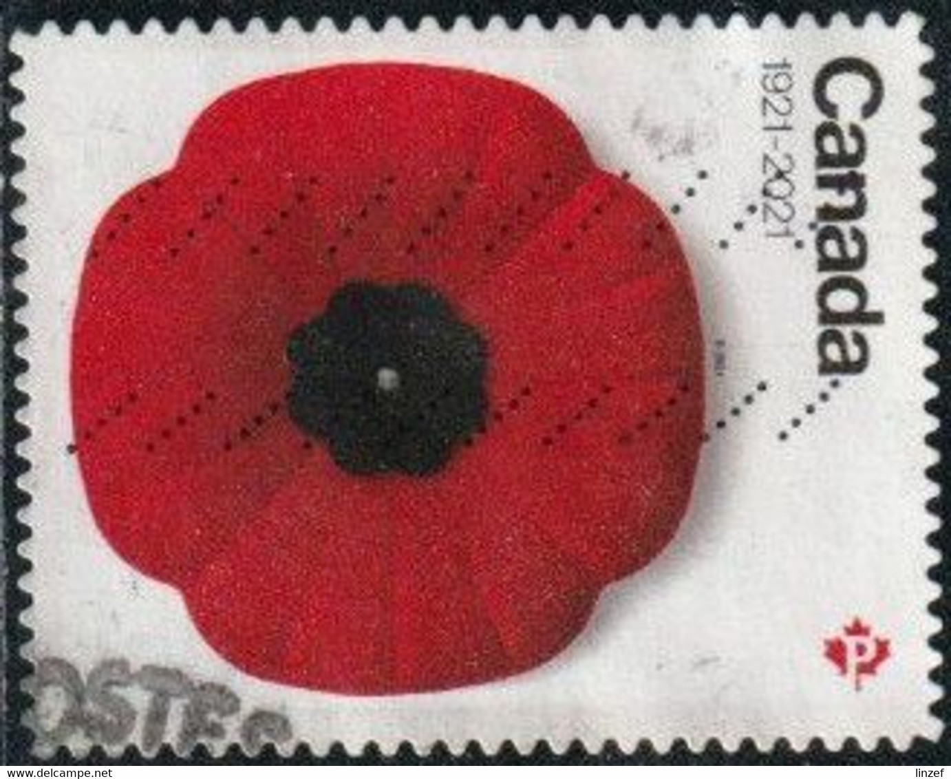 Canada 2021 Yv. N°3778 - Coquelicot - Oblitéré - Oblitérés