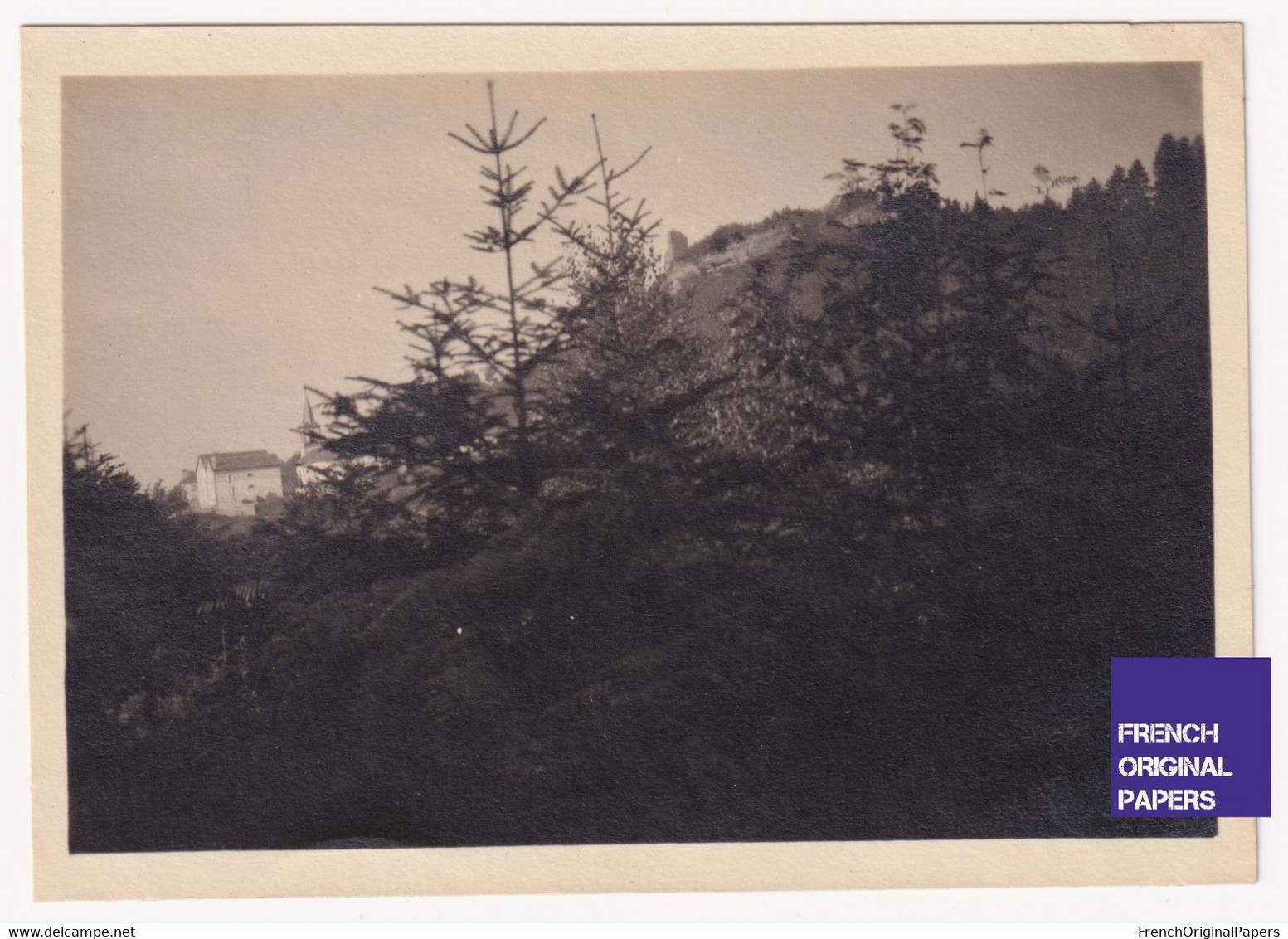 Pierre Percée - Rare Petite Photo 1924 8x5,5cm Massif Des Vosges 54 Près Celles Sur Plaine A86-26 - Lugares