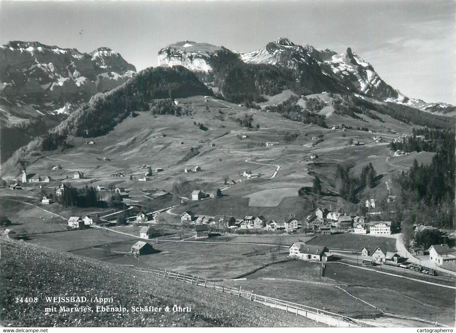 Postcard Switzerland Weissbad Mit Marwies Ebenalp - Weissbad 