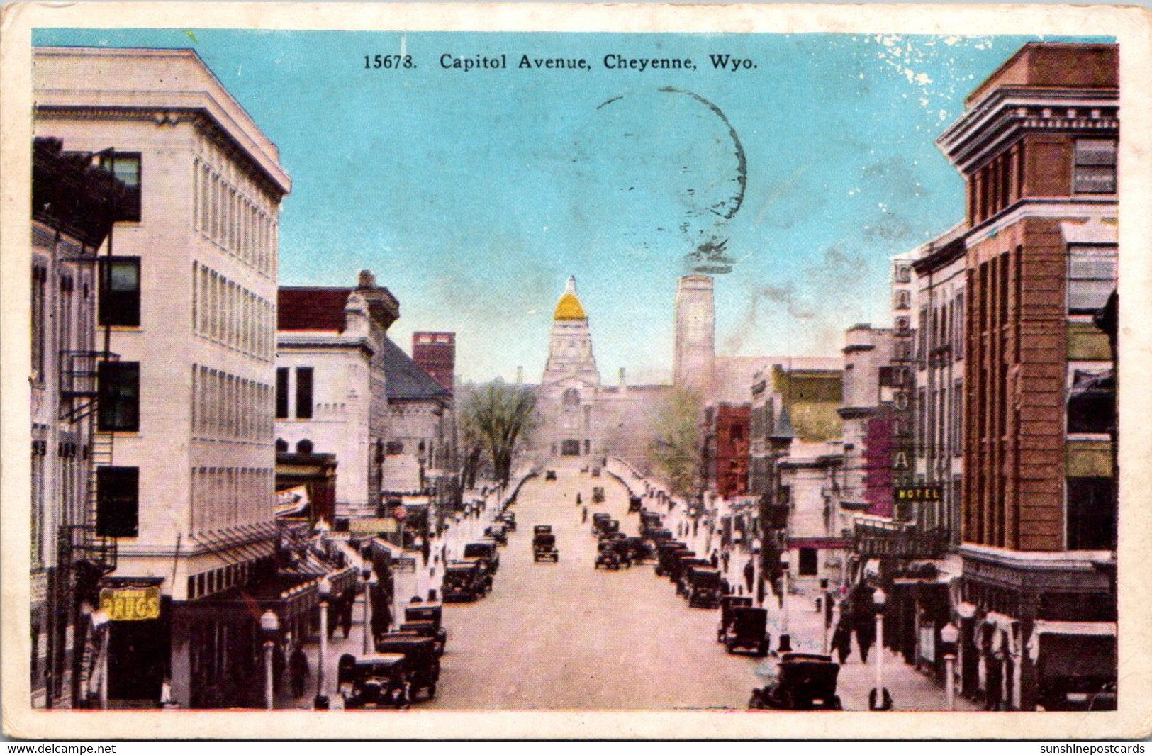 Wyoming Cheyenne Capitol Avenue 1938 - Cheyenne