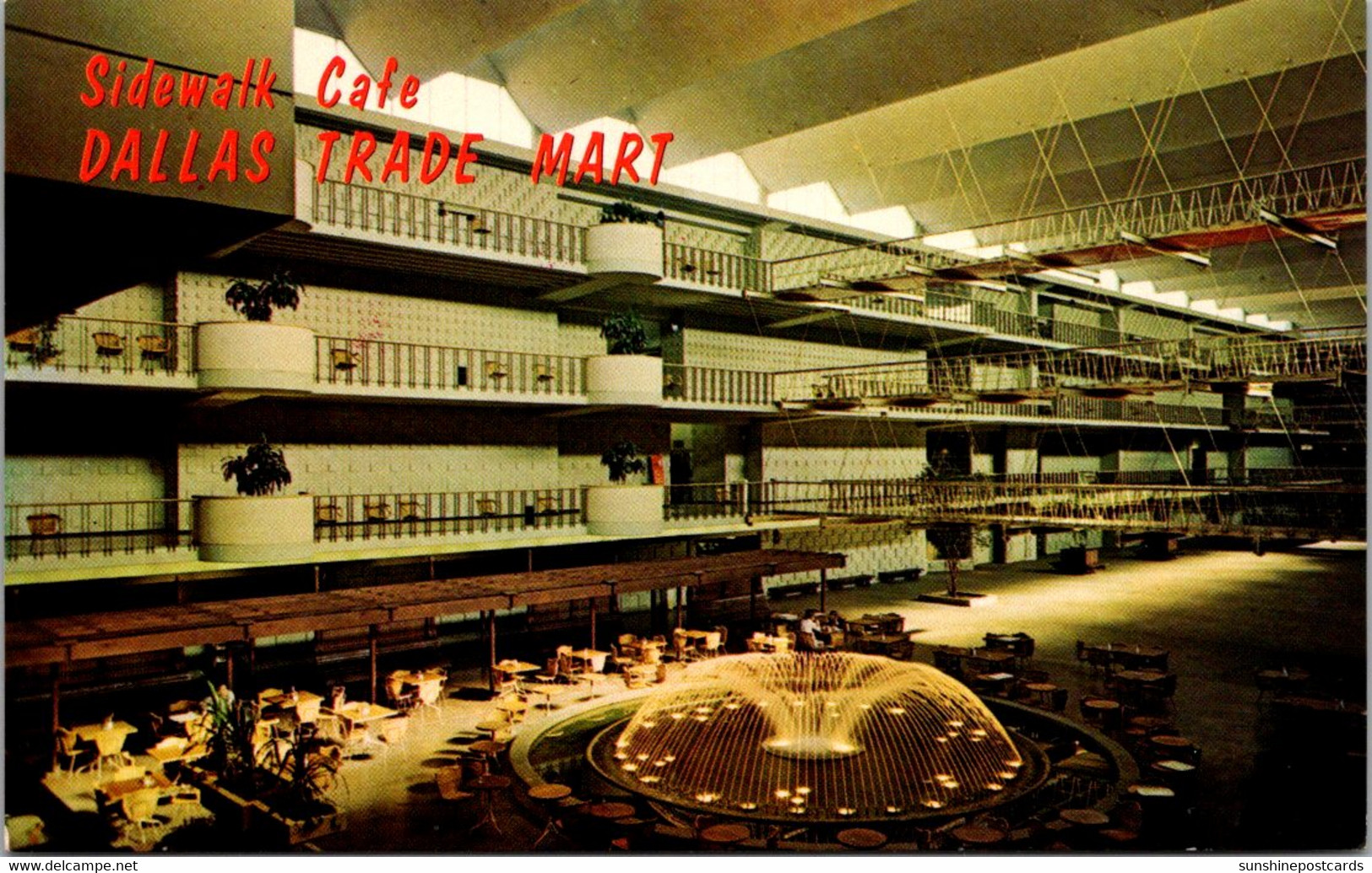 Texas Dallas Trade Mart Sidealk Cafe Area Of The Grand Courtyard - Dallas