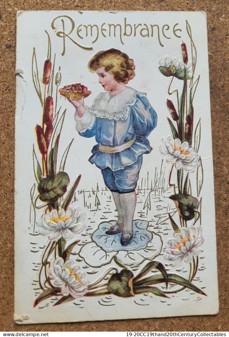 EARLY C20, USED, AMERICAN, REMEMBRANCE DAY CARD - Thanksgiving